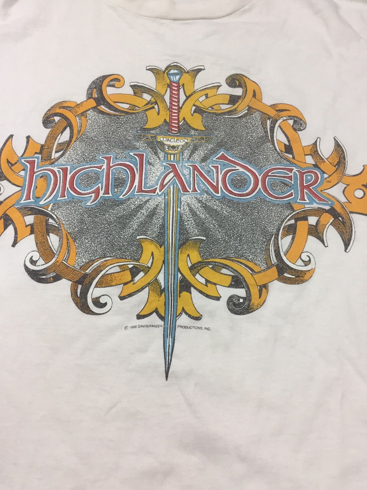 Vintage Vintage 90s Highlander fantasy movie tee Size US XL / EU 56 / 4 - 5 Thumbnail