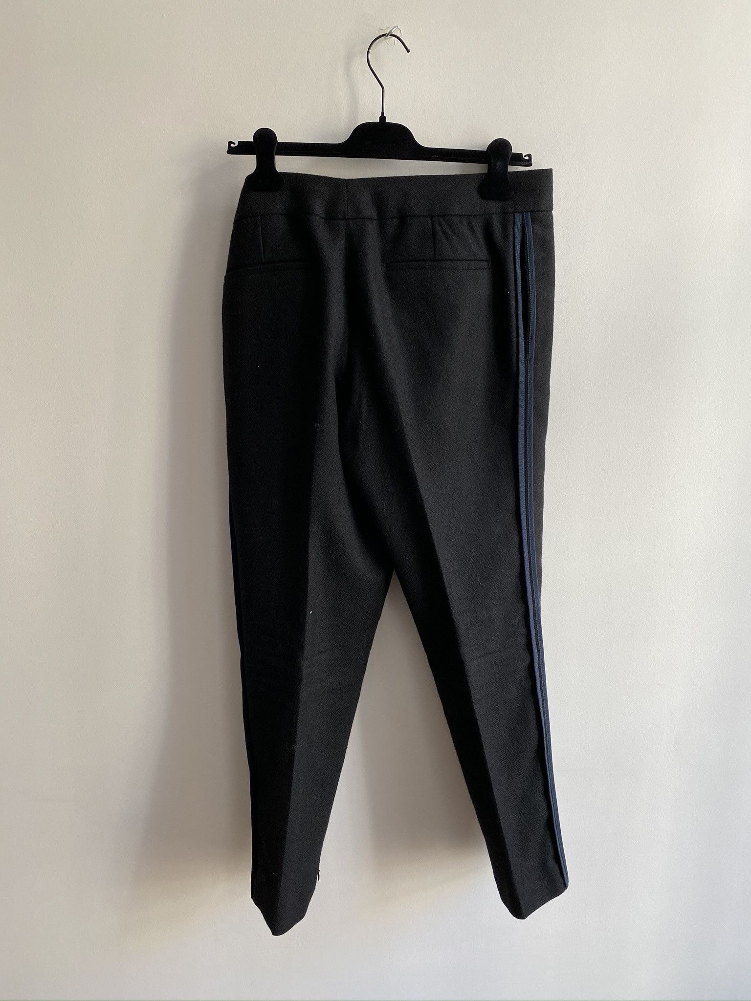 Haider Ackermann Black Pants with Blue Stripe Size US 34 / EU 50 - 4 Thumbnail