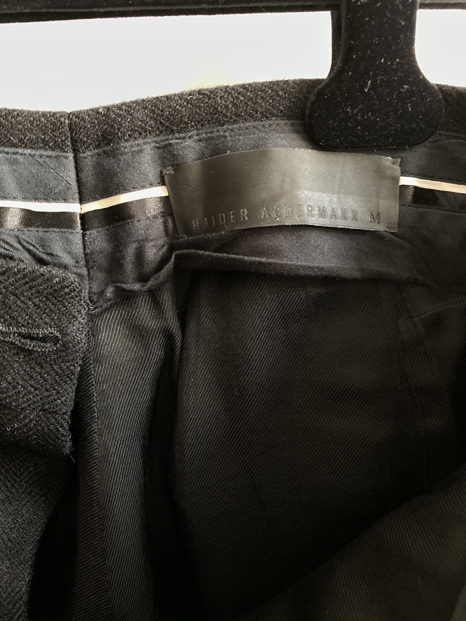 Haider Ackermann Black Pants with Blue Stripe Size US 34 / EU 50 - 3 Thumbnail