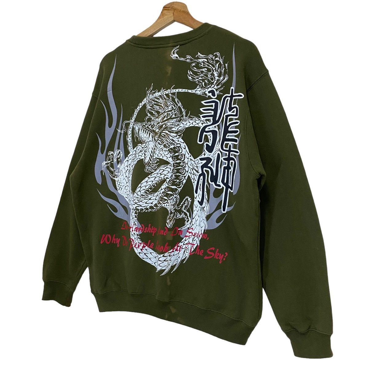 Anime Japanase Babvino Dragon Big Logo Crewneck Sweatshirt Size US XL / EU 56 / 4 - 3 Thumbnail