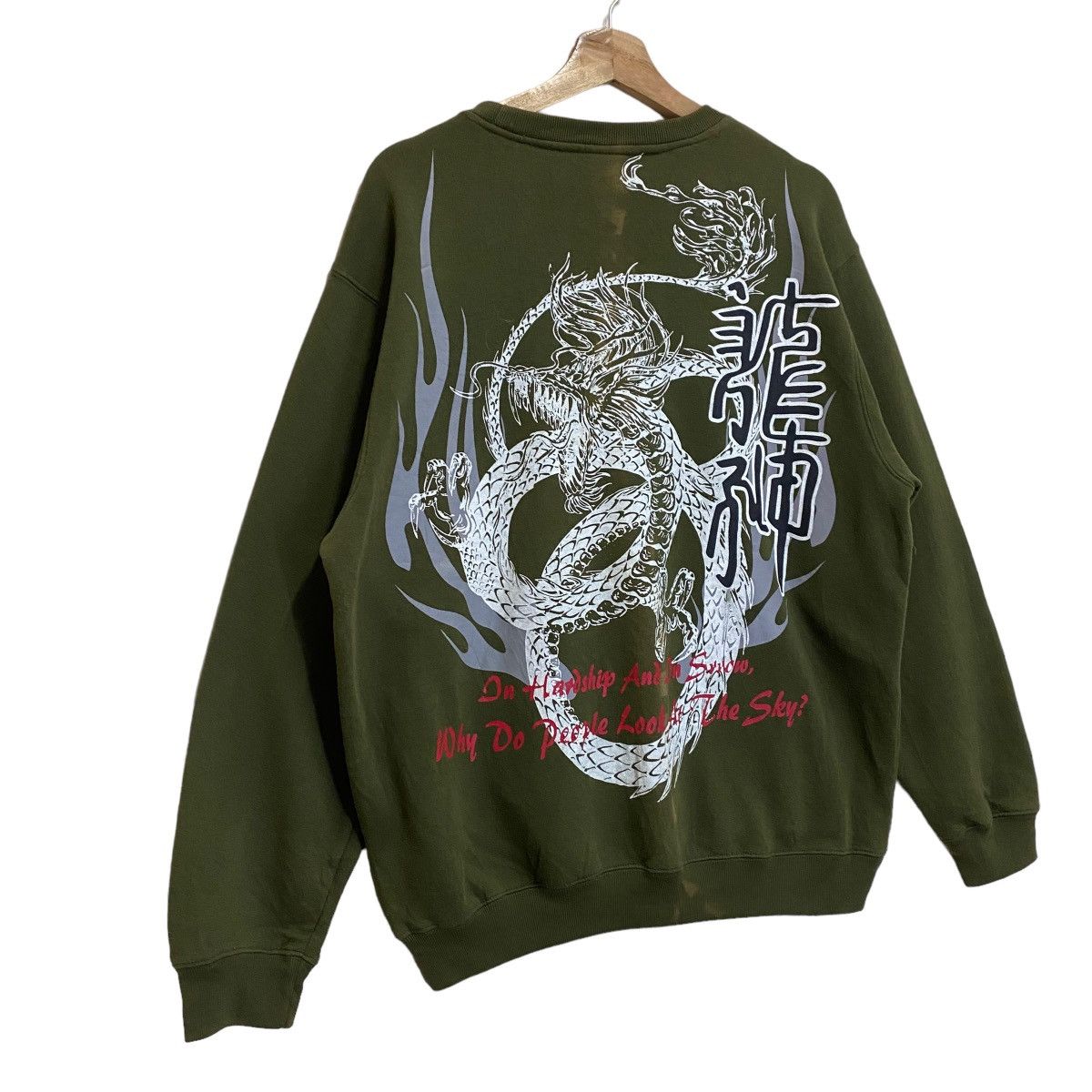 Anime Japanase Babvino Dragon Big Logo Crewneck Sweatshirt Size US XL / EU 56 / 4 - 2 Thumbnail