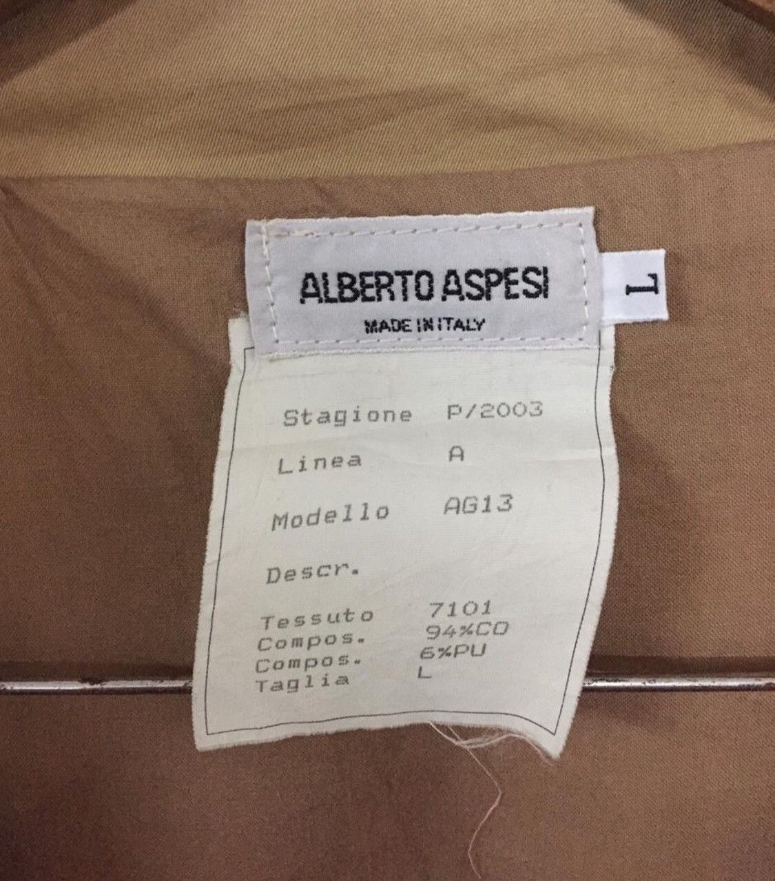 Aspesi Alberto Aspesi Made in Italy Jacket cw21 Size US L / EU 52-54 / 3 - 9 Thumbnail