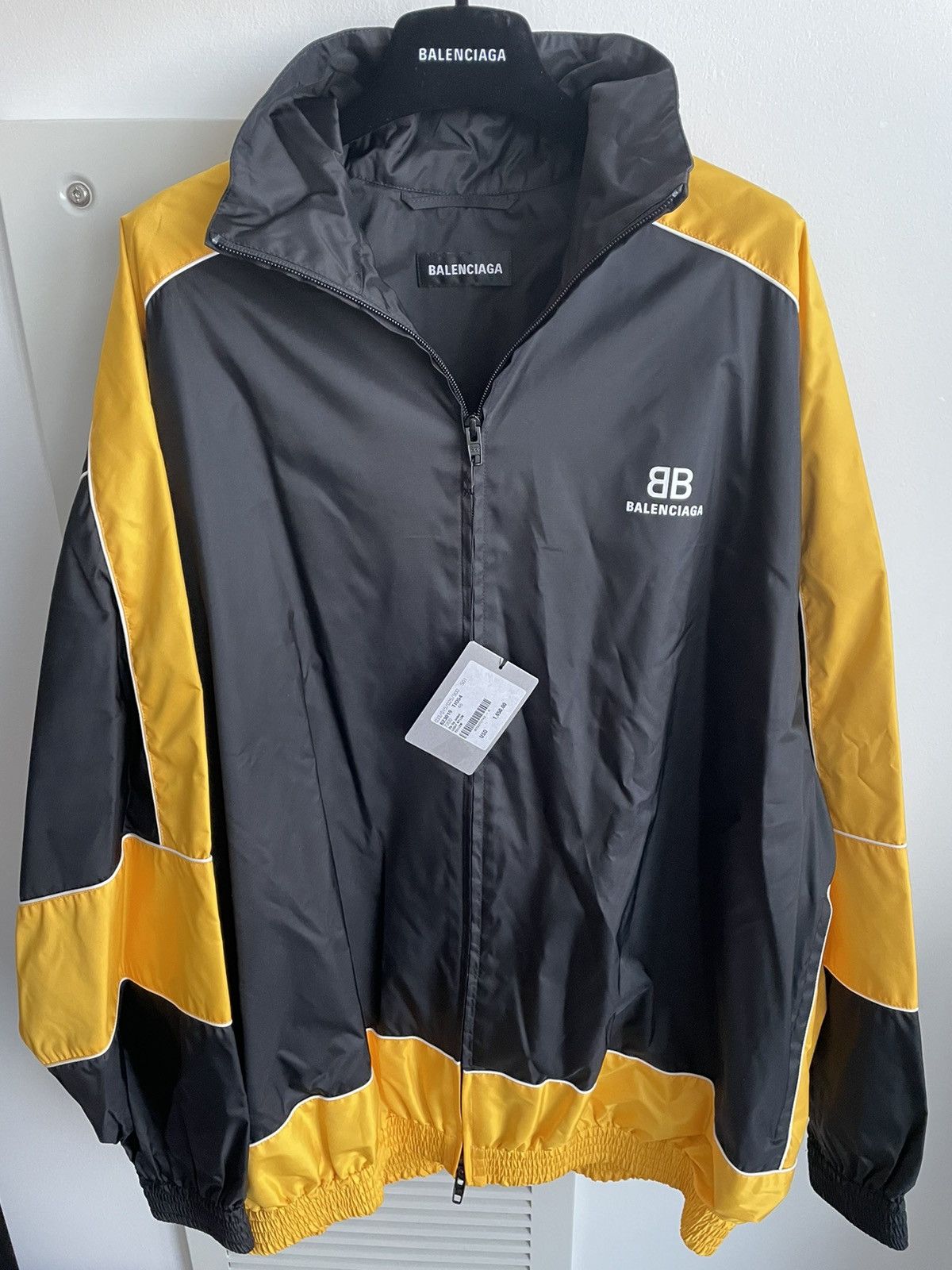 Balenciaga Limited Edition Runway $2k Brand NEW BB Logo Track Jacket Size US XXL / EU 58 / 5 - 20 Thumbnail