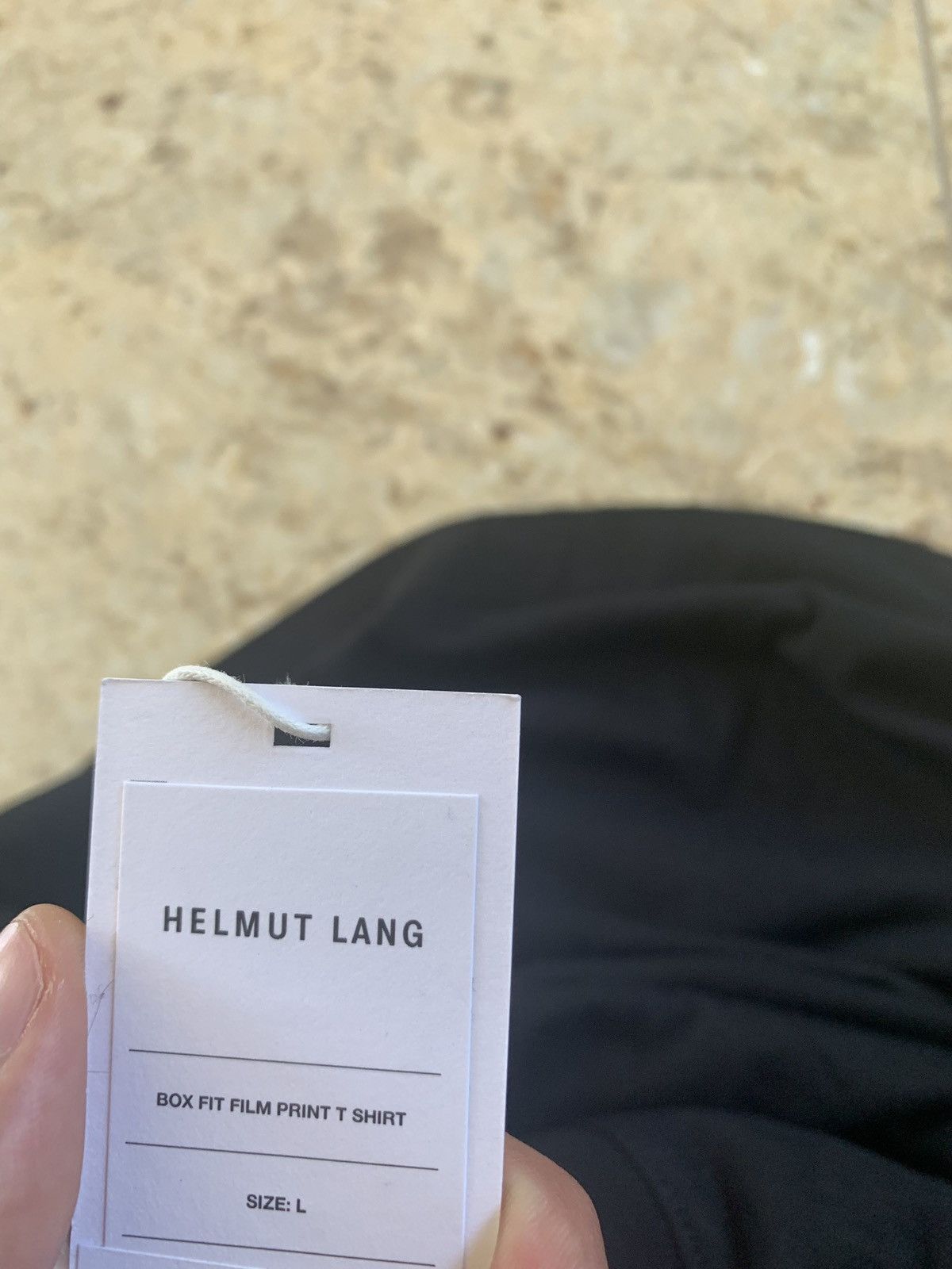 Helmut Lang Box Fit Print T Shirt in Black Size US L / EU 52-54 / 3 - 7 Thumbnail