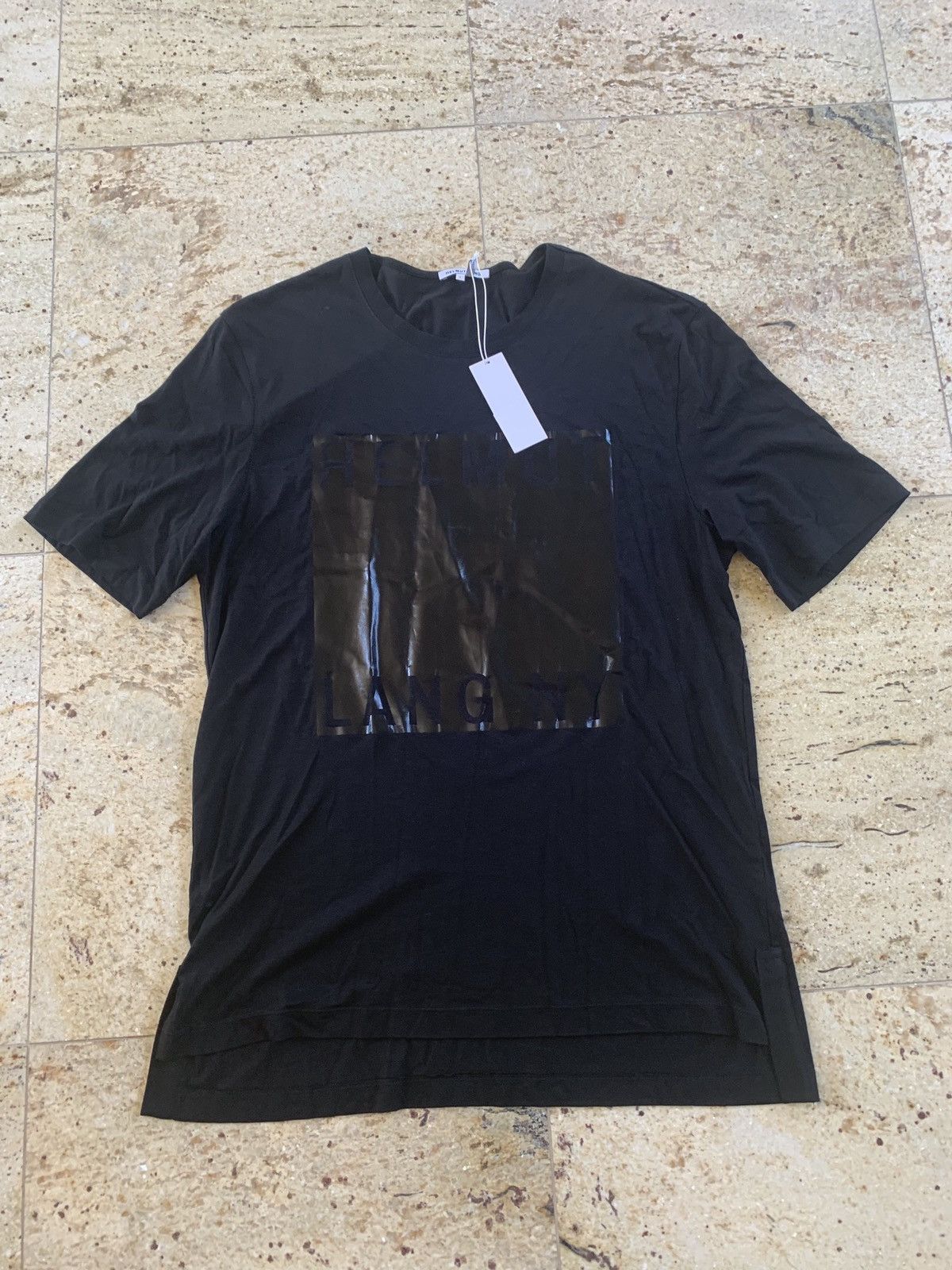 Helmut Lang Box Fit Print T Shirt in Black Size US L / EU 52-54 / 3 - 2 Thumbnail