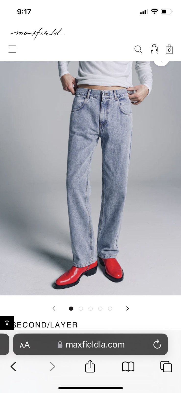 Second Layer Jeans $330 Retail