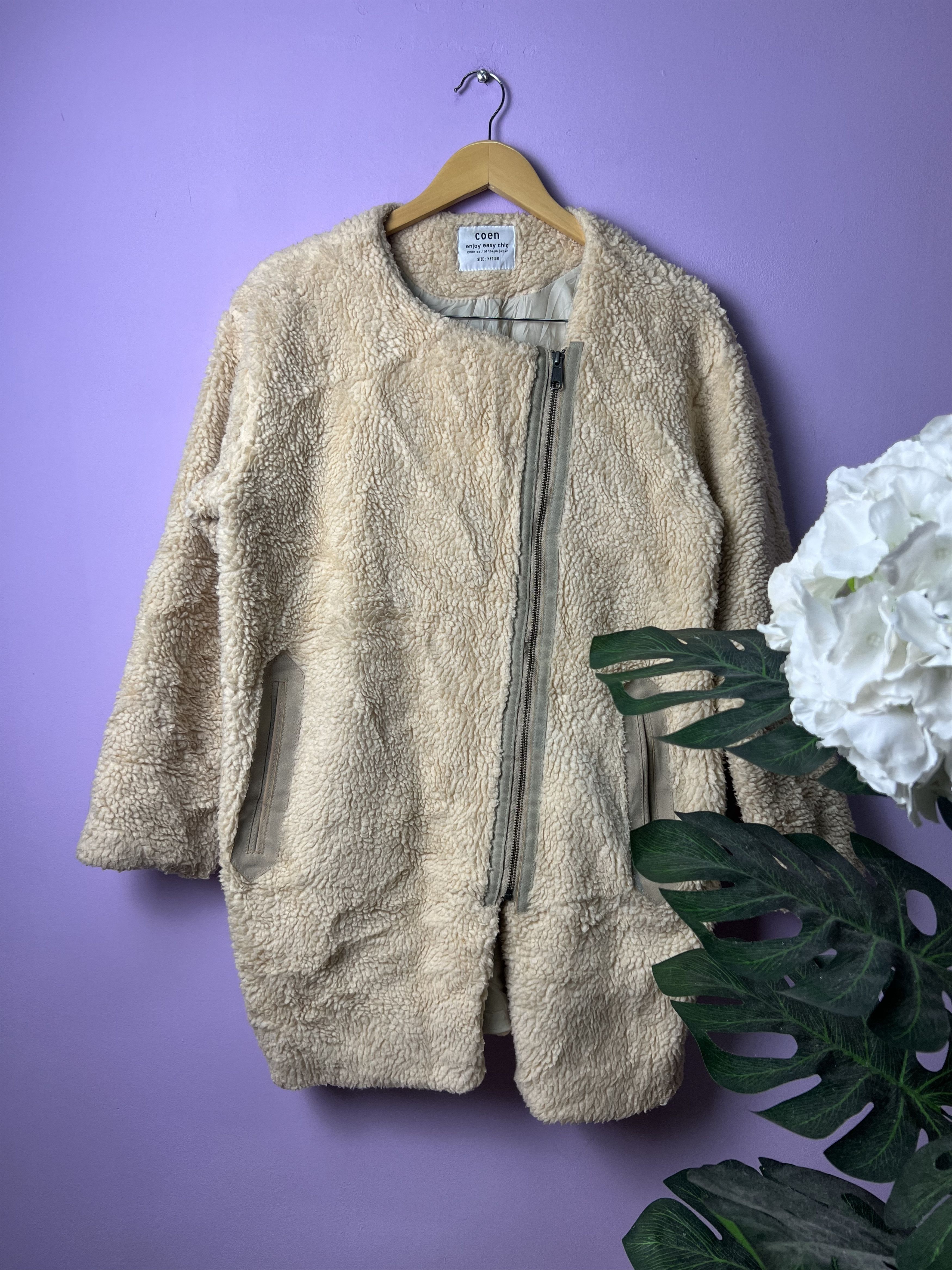 Japanese Brand 🔥Coen Enjoy Easy Chic Reconstruct Sherpa Jackets Size US M / EU 48-50 / 2 - 1 Thumbnail