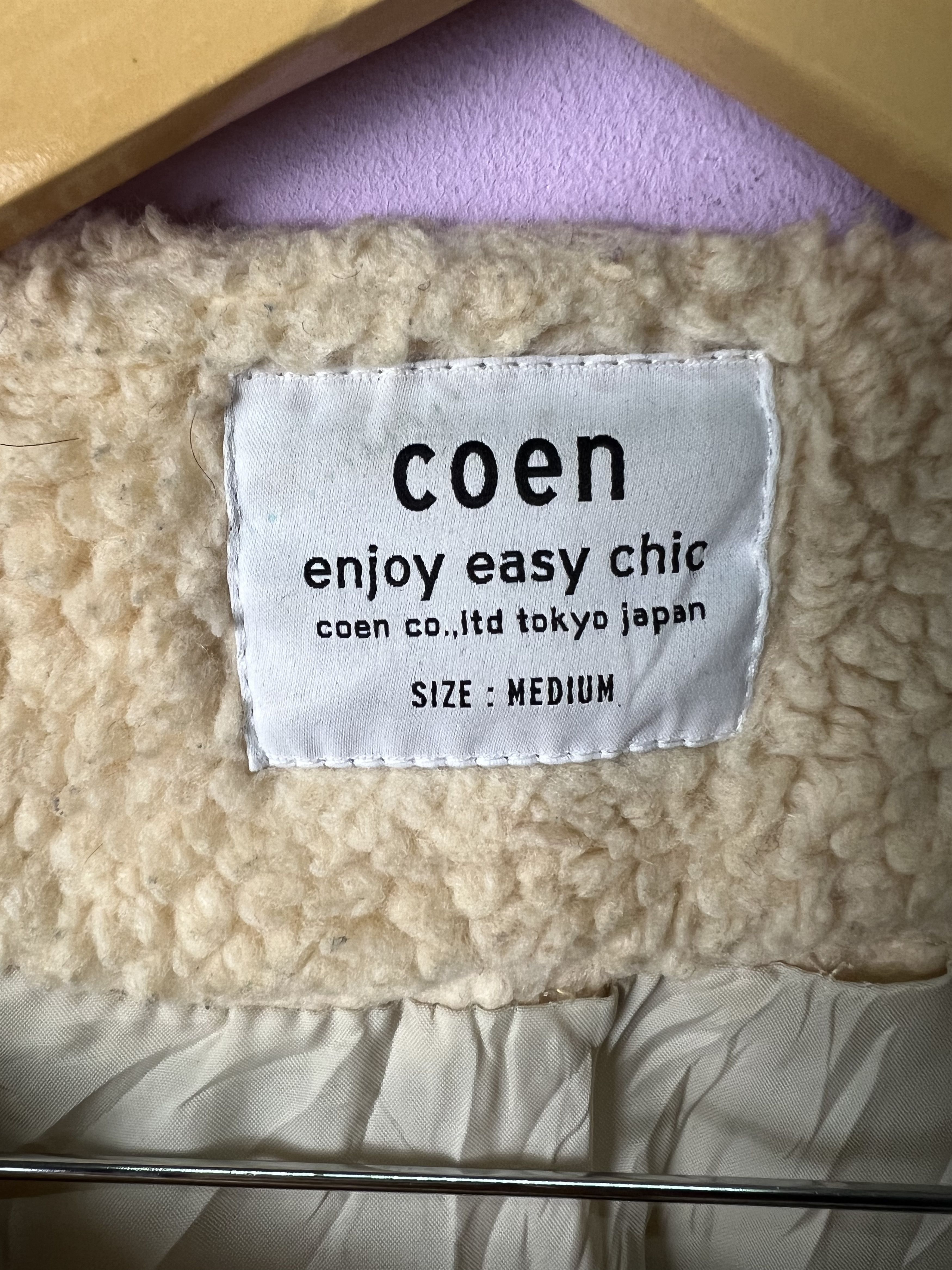 Japanese Brand 🔥Coen Enjoy Easy Chic Reconstruct Sherpa Jackets Size US M / EU 48-50 / 2 - 14 Thumbnail