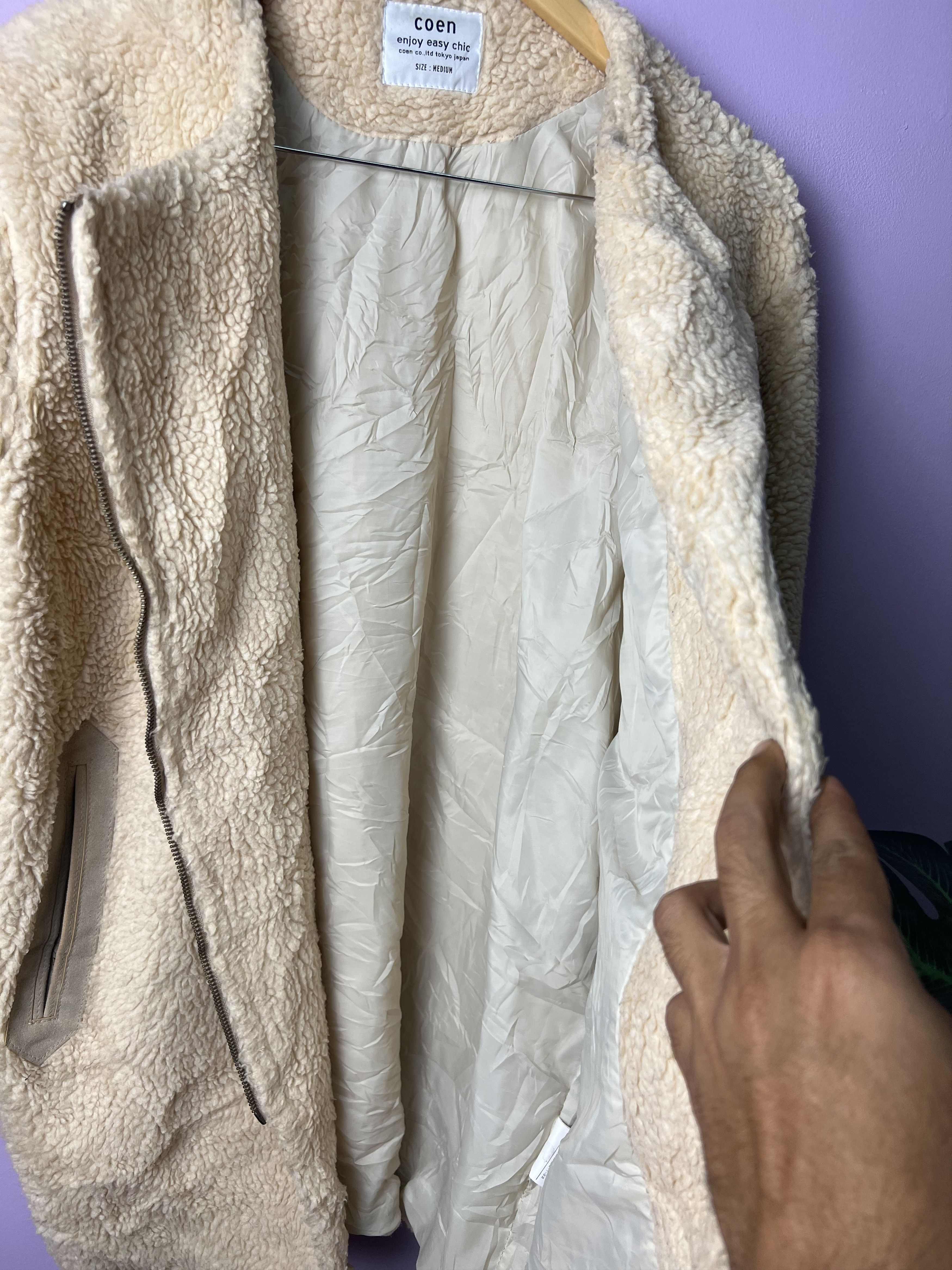Japanese Brand 🔥Coen Enjoy Easy Chic Reconstruct Sherpa Jackets Size US M / EU 48-50 / 2 - 13 Thumbnail