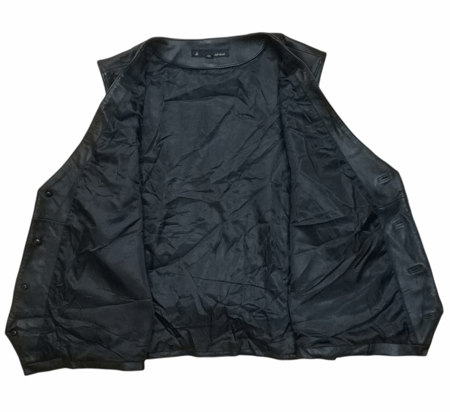 Johnbull 🔥Vintage Black Johnbull Leather Vest Size US M / EU 48-50 / 2 - 3 Thumbnail