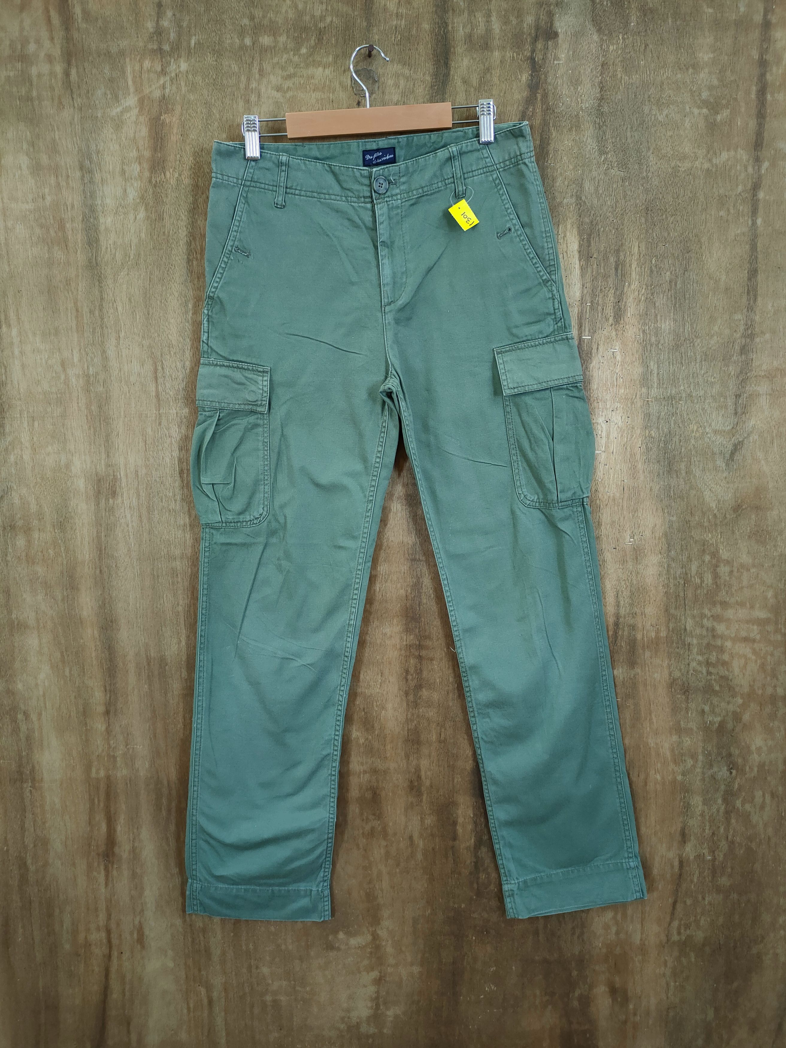 Japanese Brand DLL Japan green multipocket tactical cargo pants #1301 Size US 30 / EU 46 - 1 Thumbnail
