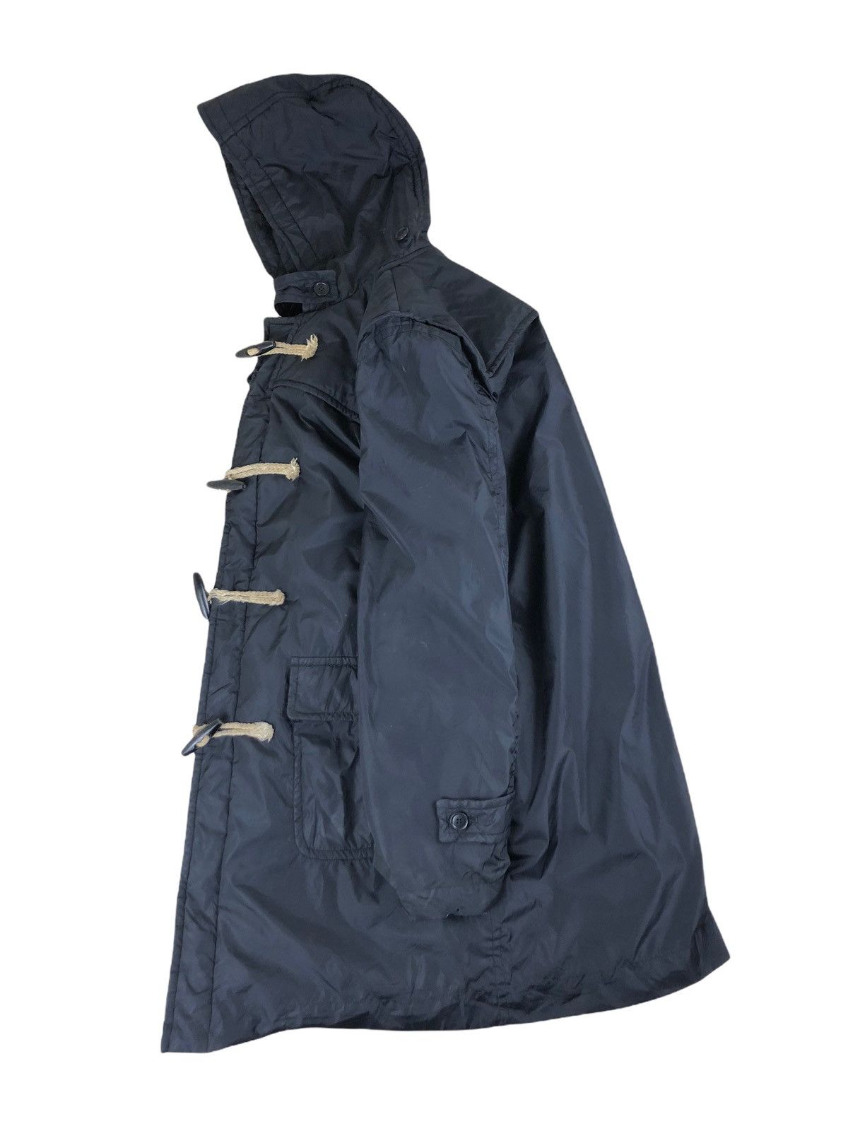 Comme des Garcons Homme Plus 2000s Comme des Garcons Black Nylon Duffle Coat Size US M / EU 48-50 / 2 - 8 Thumbnail