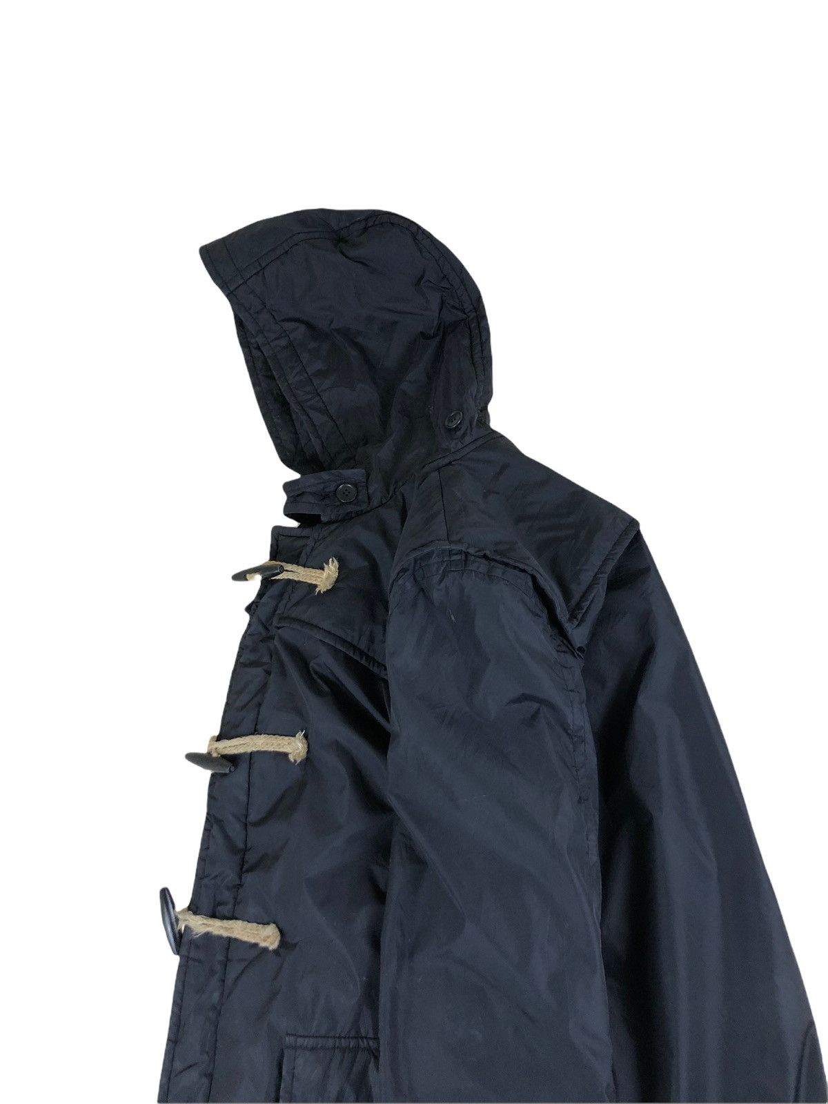 Comme des Garcons Homme Plus 2000s Comme des Garcons Black Nylon Duffle Coat Size US M / EU 48-50 / 2 - 9 Thumbnail
