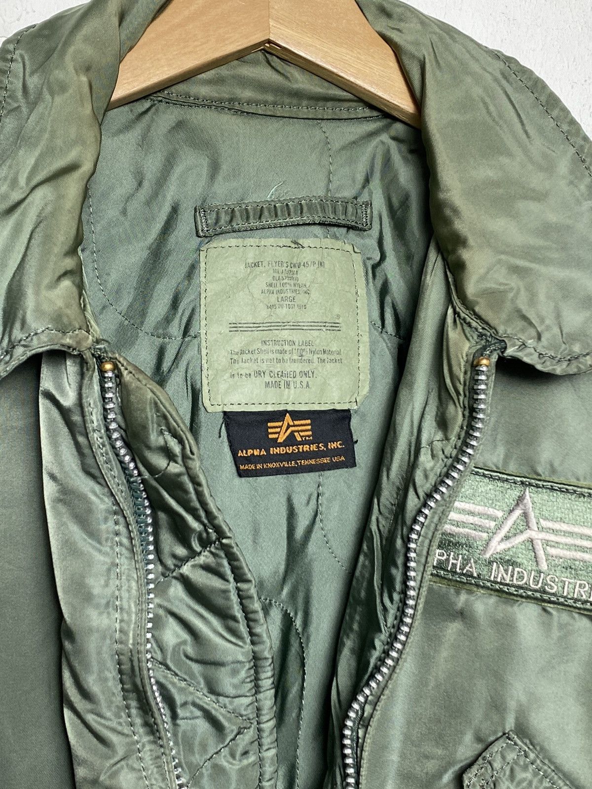 Alpha Industries Vintage Alpha Industries Military Army Bomber Jacket Size US L / EU 52-54 / 3 - 4 Thumbnail