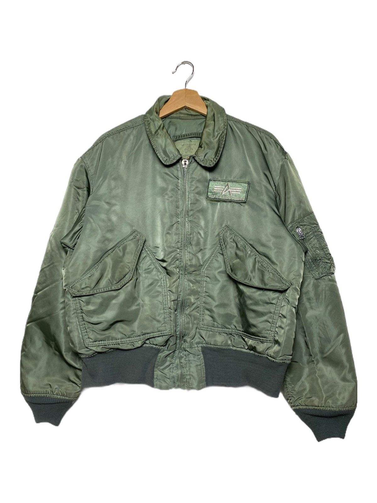 Alpha Industries Vintage Alpha Industries Military Army Bomber Jacket Size US L / EU 52-54 / 3 - 1 Thumbnail