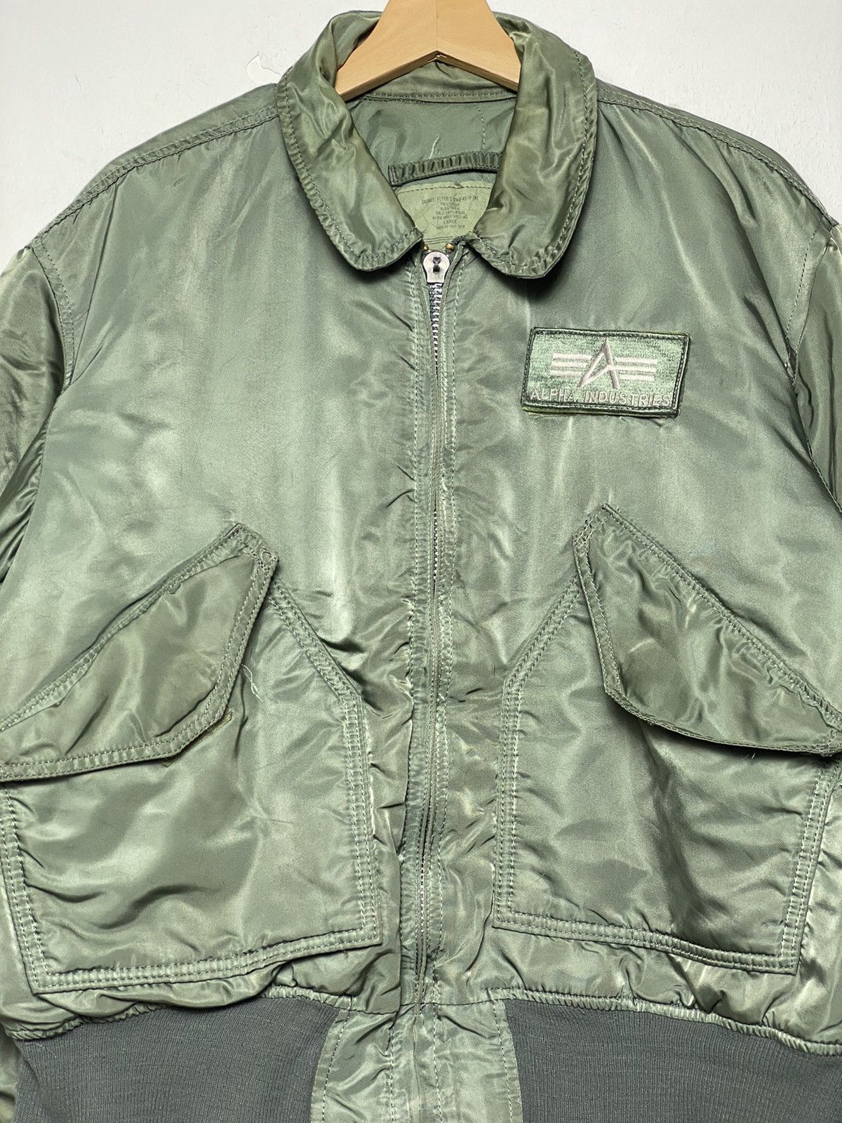 Alpha Industries Vintage Alpha Industries Military Army Bomber Jacket Size US L / EU 52-54 / 3 - 2 Thumbnail