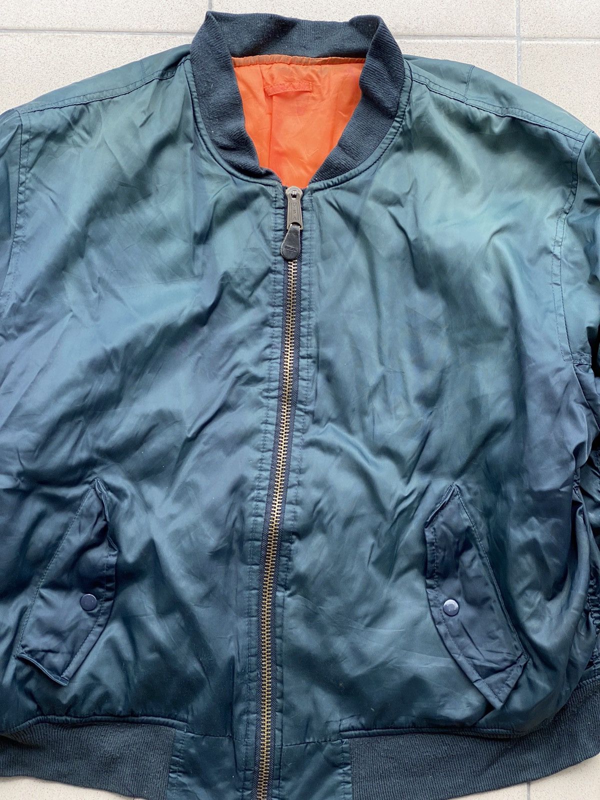 Japanese Brand Vintage Flight Bomber Reversible Jacket / Raf Travis Scott Size US L / EU 52-54 / 3 - 3 Thumbnail