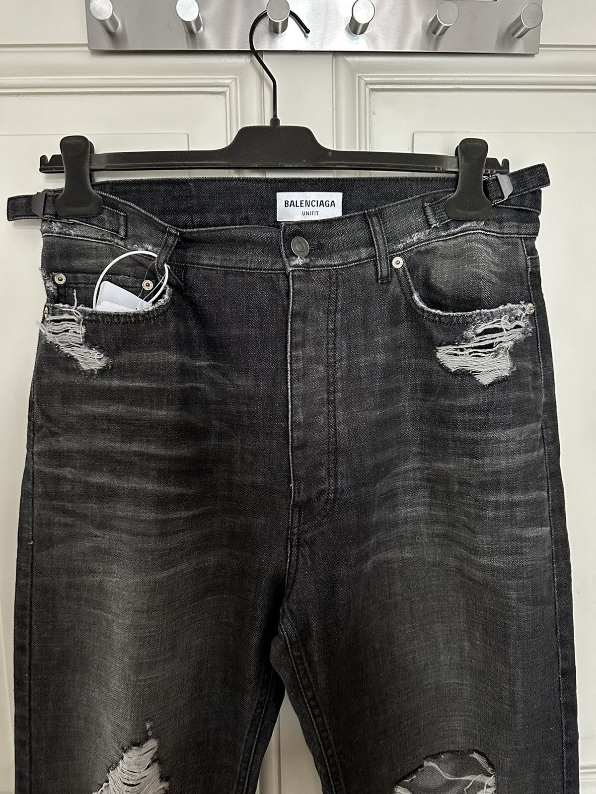 Balenciaga RELAXED FIT RIPS JEANS S Size US 31 - 7 Thumbnail