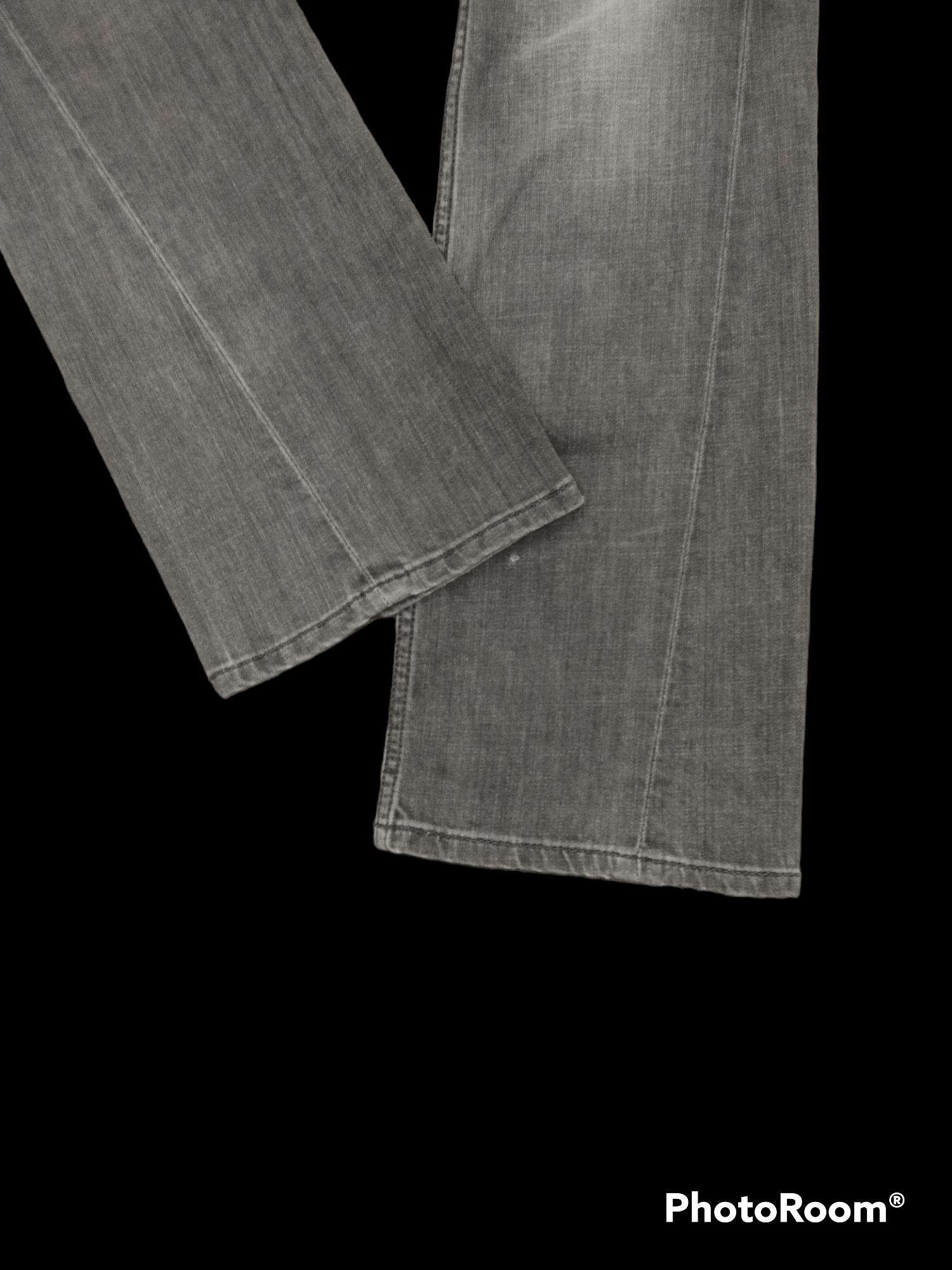 Other FLARE WASHED GREY TAVERNITI DENIM PANTS Size US 30 / EU 46 - 4 Thumbnail