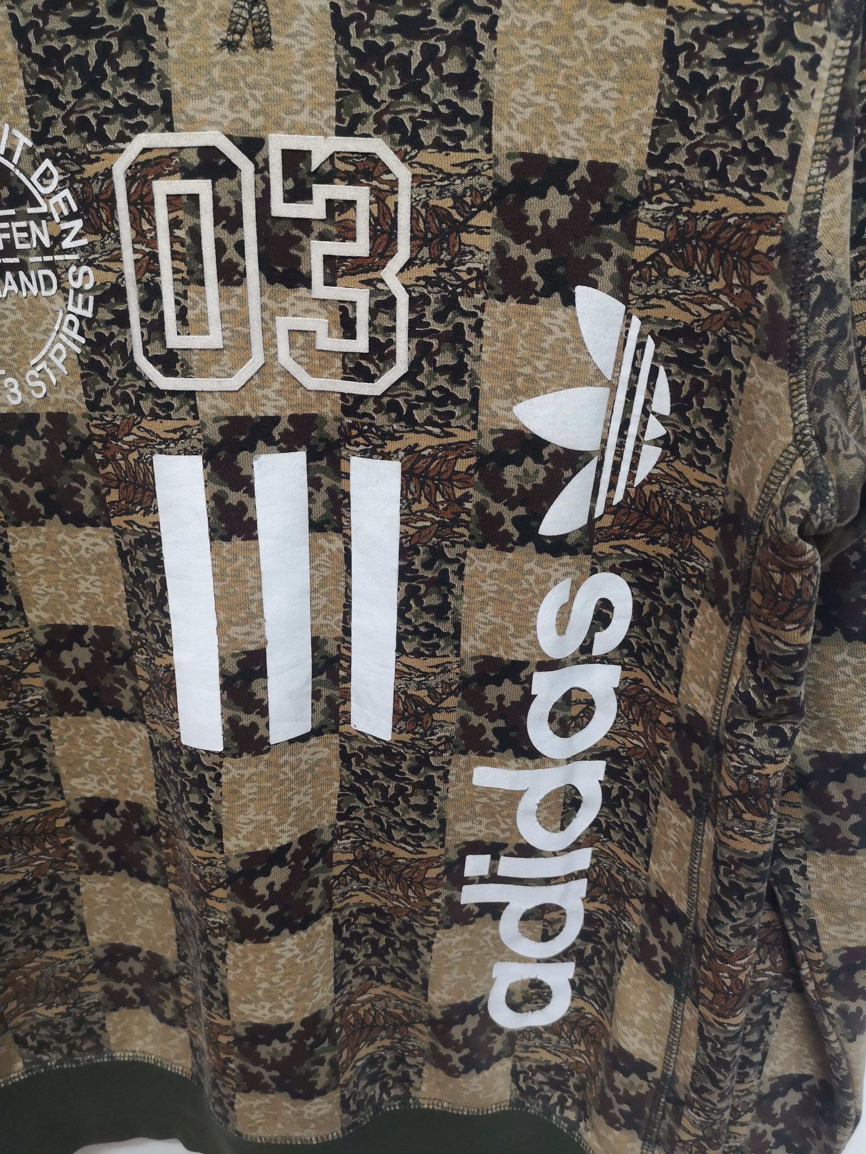 Adidas Vintage Adidas Camo Sweatshirt Size US XL / EU 56 / 4 - 5 Thumbnail