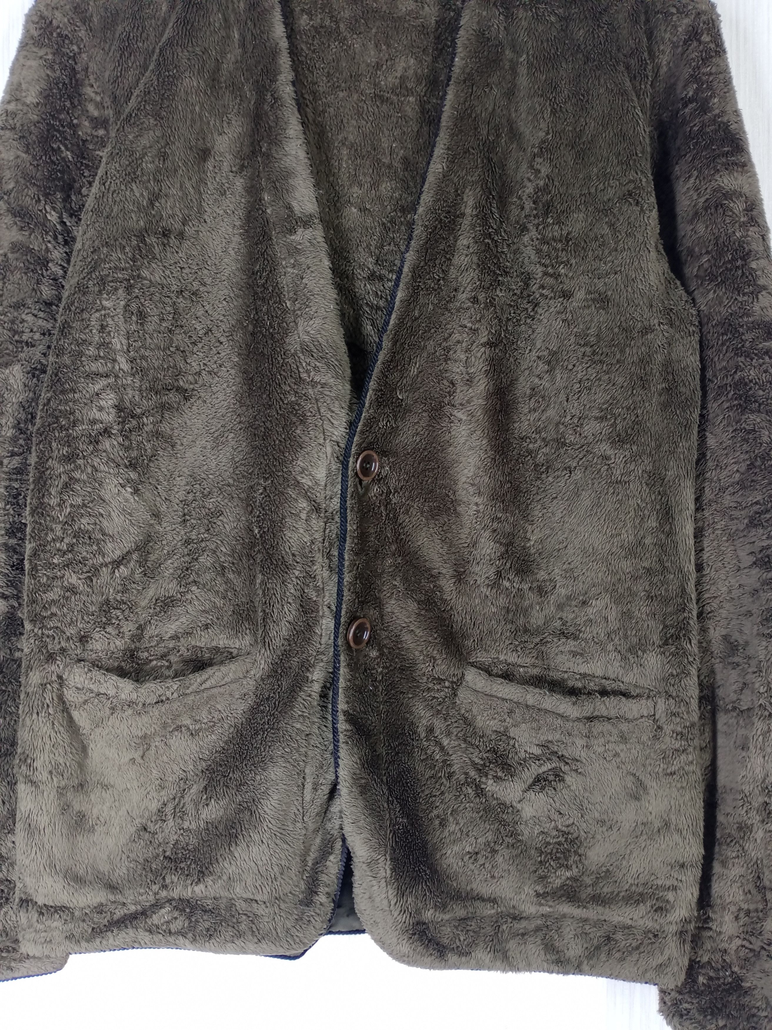 Japanese Brand Rare Journal Standard Sherpa Fleece Cardigan Size US L / EU 52-54 / 3 - 4 Thumbnail
