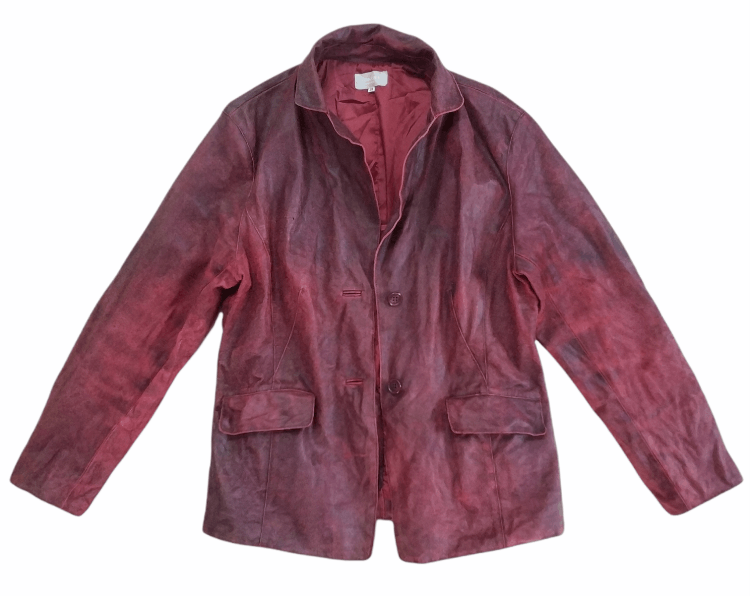 Other 🔥Red Mon Gre Leather Jacket Size S / US 4 / IT 40 - 1 Thumbnail
