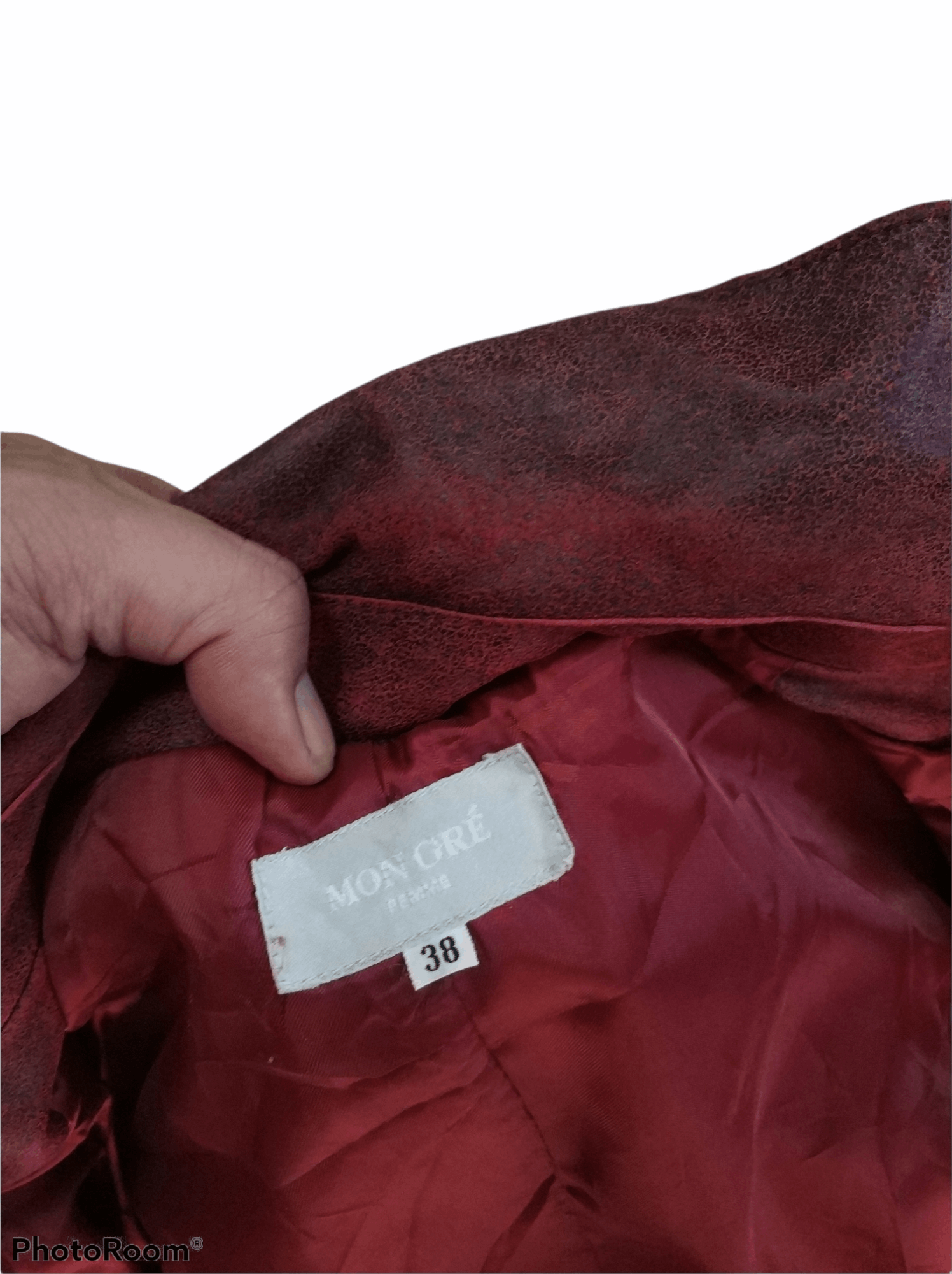 Other 🔥Red Mon Gre Leather Jacket Size S / US 4 / IT 40 - 4 Thumbnail