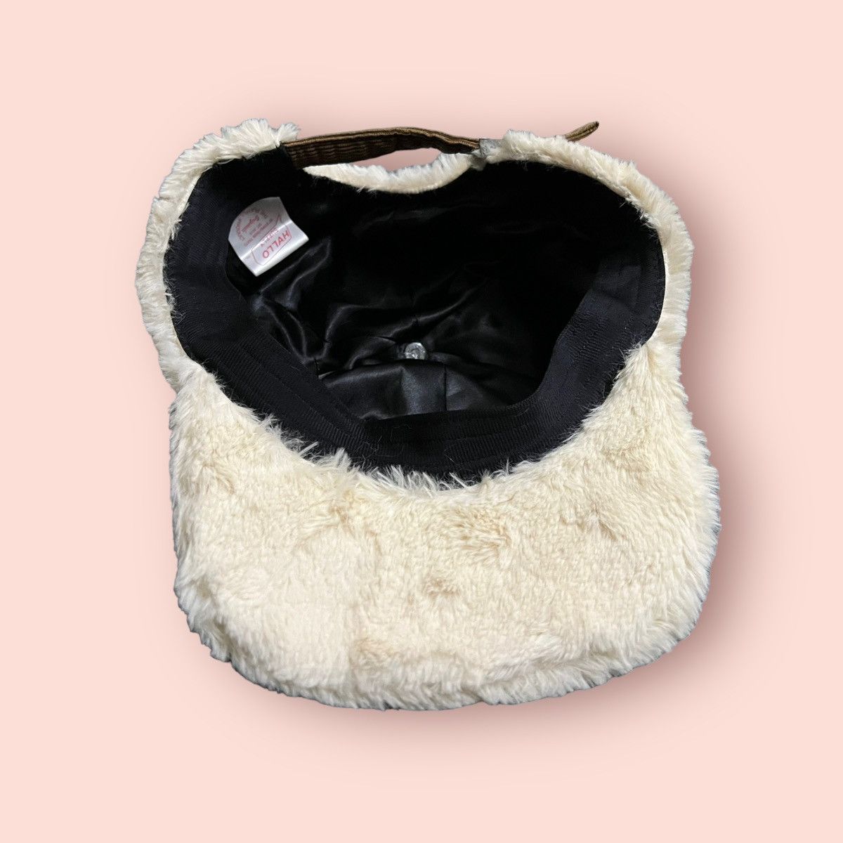 Japanese Brand HALLO SUPPLY FLUFFY FAUX FUR CORDUROY STRAPBACK CAP Size ONE SIZE - 17 Thumbnail