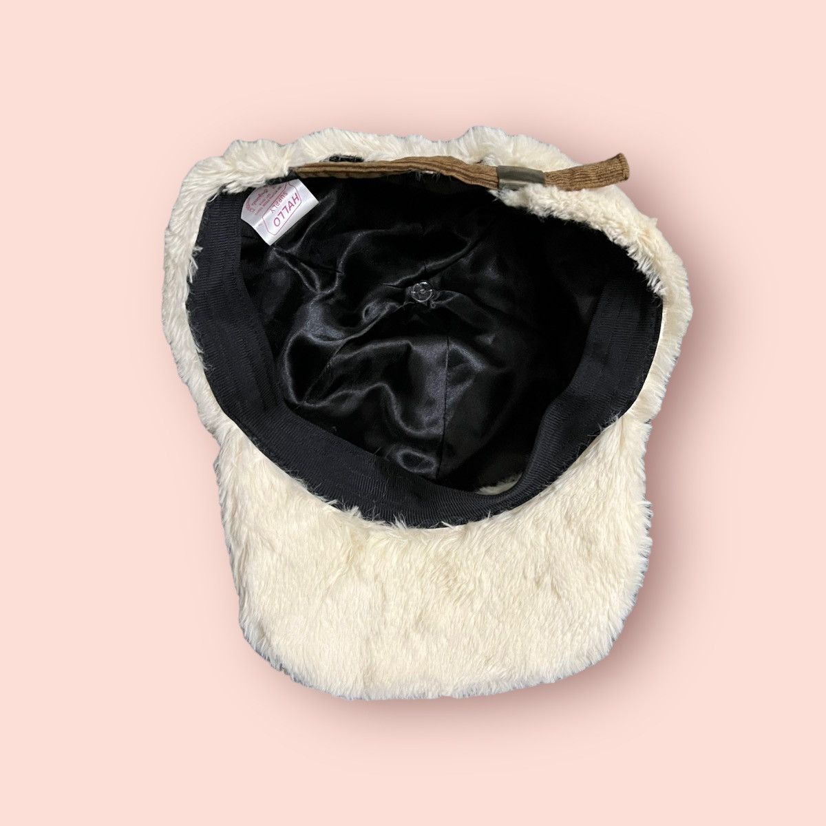 Japanese Brand HALLO SUPPLY FLUFFY FAUX FUR CORDUROY STRAPBACK CAP Size ONE SIZE - 16 Thumbnail
