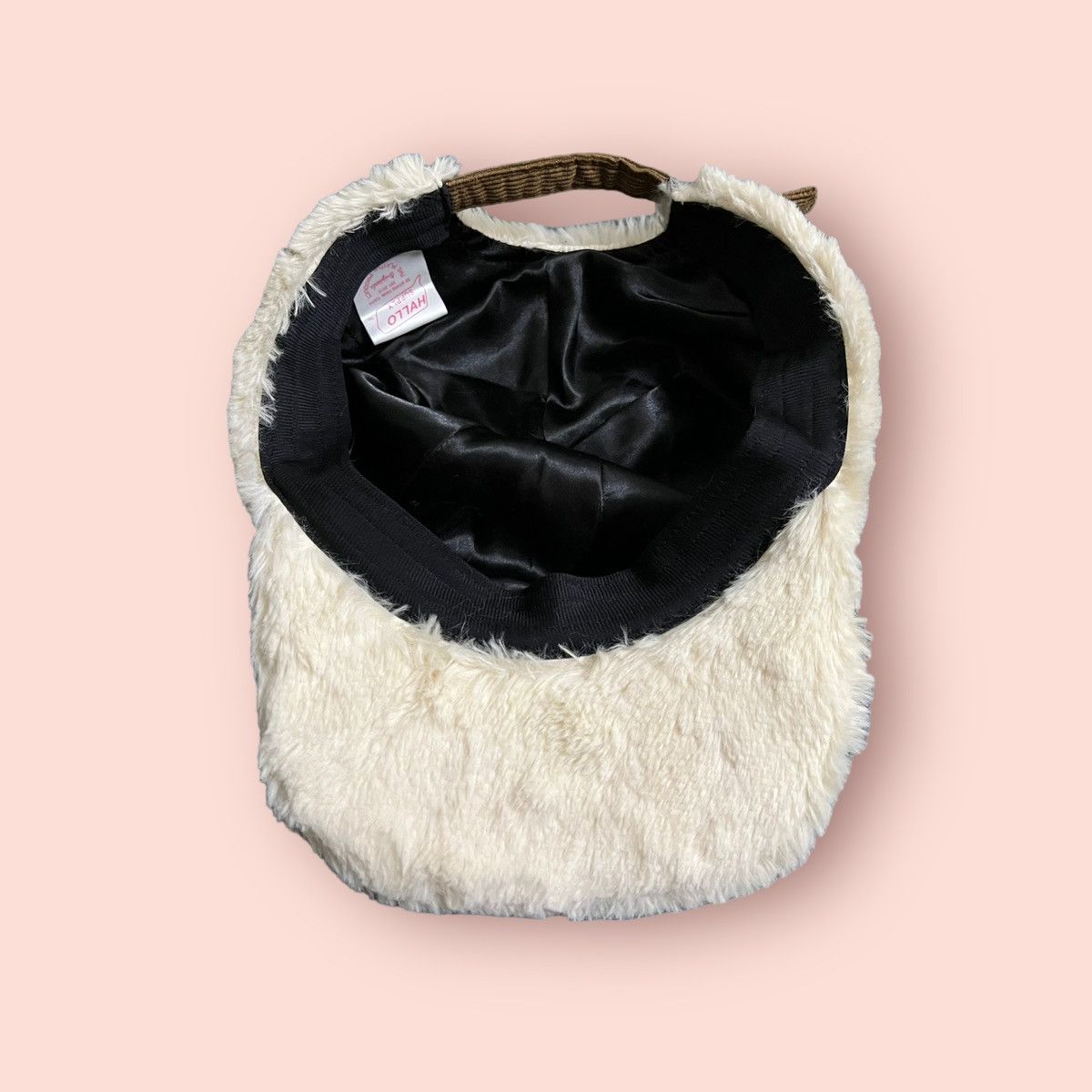 Japanese Brand HALLO SUPPLY FLUFFY FAUX FUR CORDUROY STRAPBACK CAP Size ONE SIZE - 19 Thumbnail