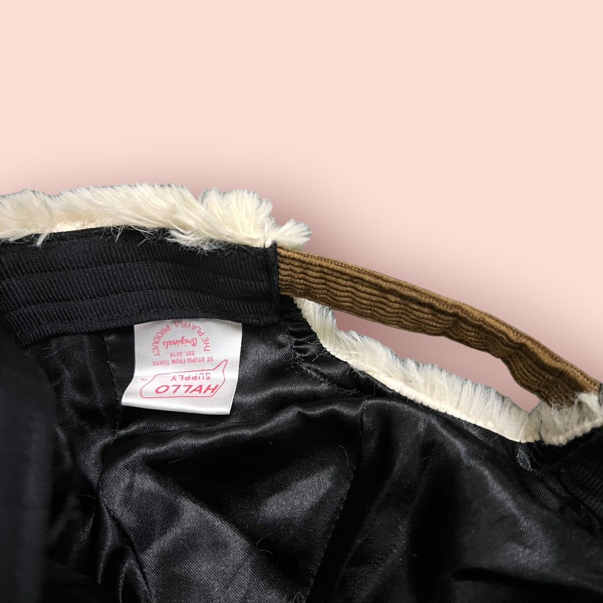 Japanese Brand HALLO SUPPLY FLUFFY FAUX FUR CORDUROY STRAPBACK CAP Size ONE SIZE - 20 Thumbnail