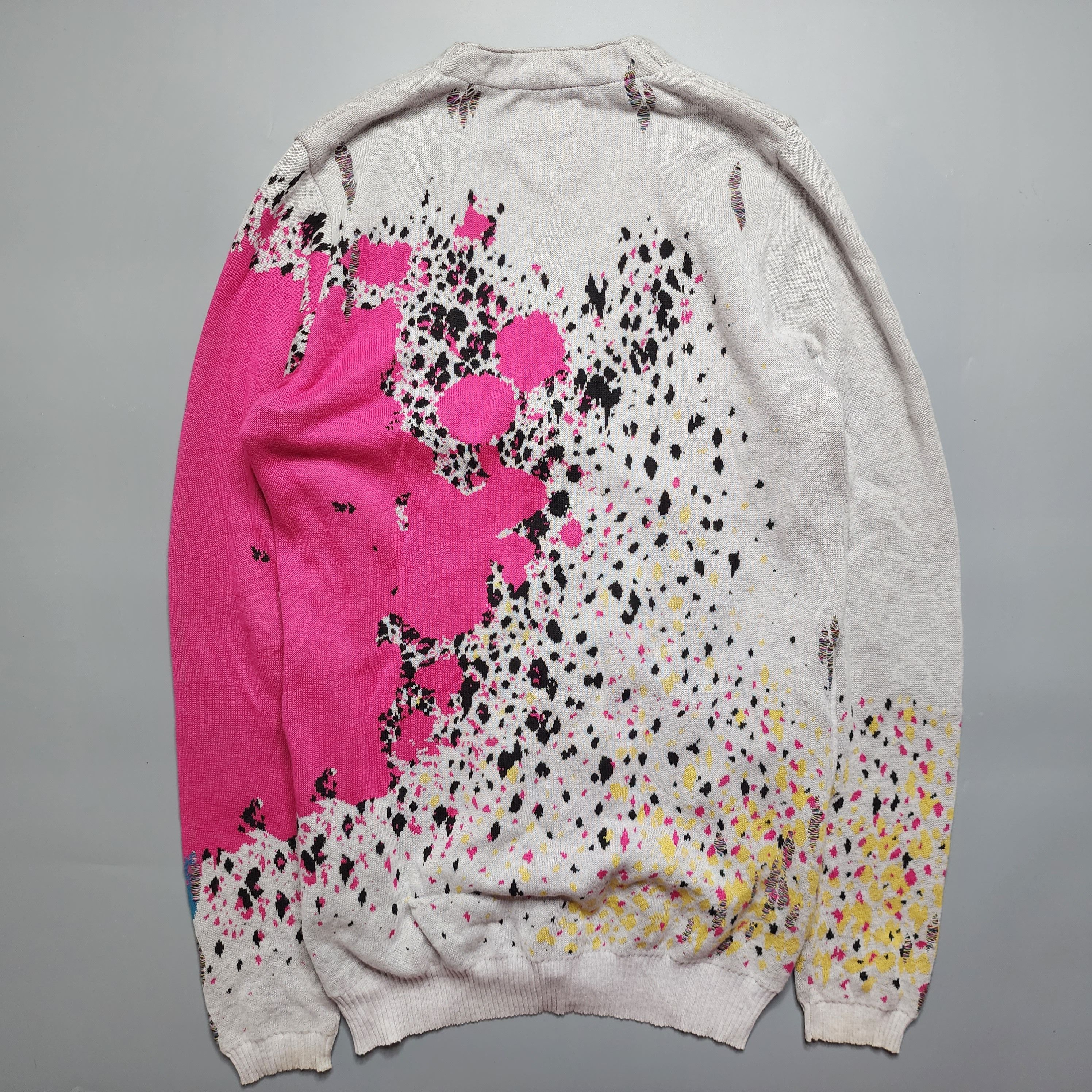 Maison MIHARA YASUHIRO Maison Miharayasuhiro - Paint Splattered Effect Cardigan Size US S / EU 44-46 / 1 - 4 Thumbnail