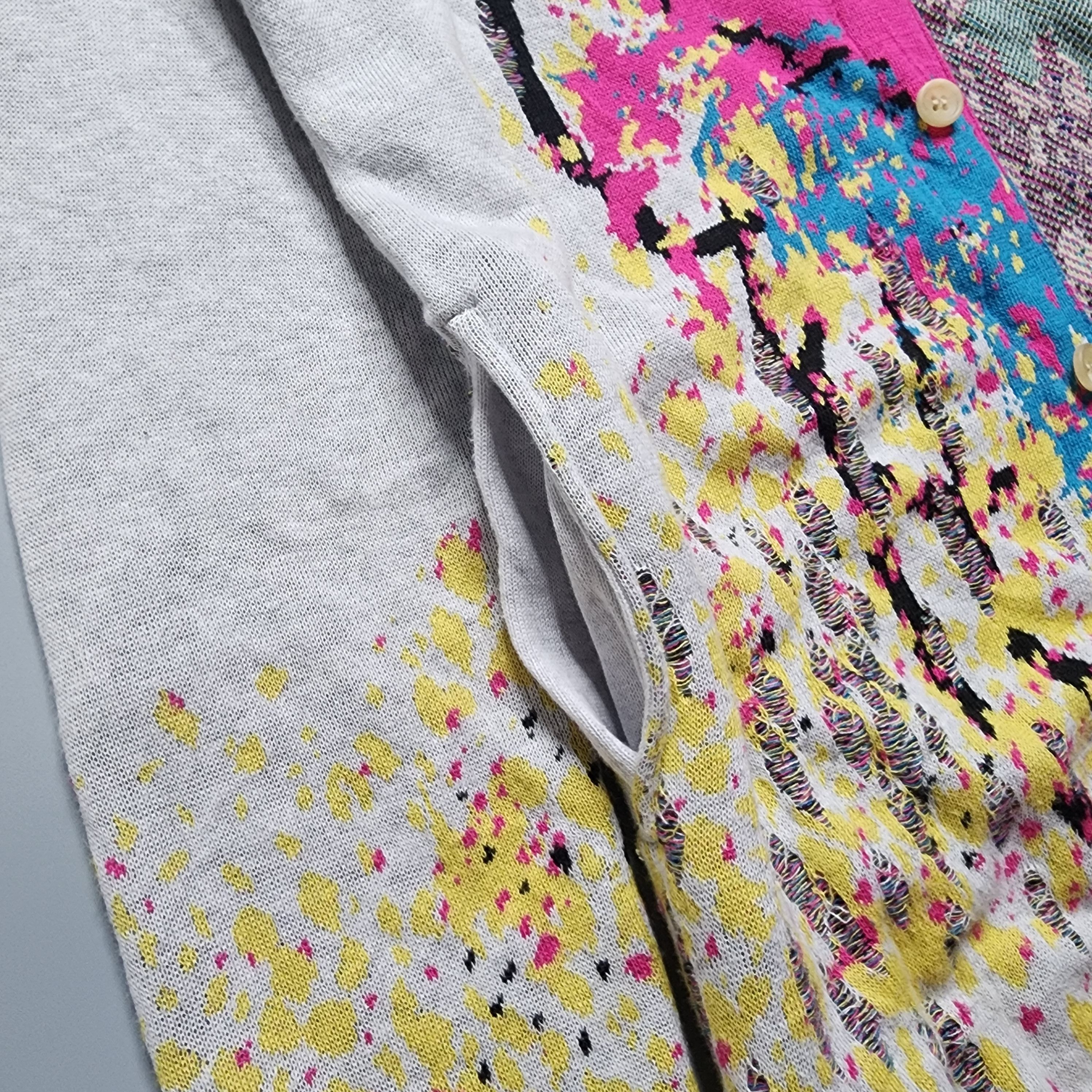 Maison MIHARA YASUHIRO Maison Miharayasuhiro - Paint Splattered Effect Cardigan Size US S / EU 44-46 / 1 - 2 Thumbnail