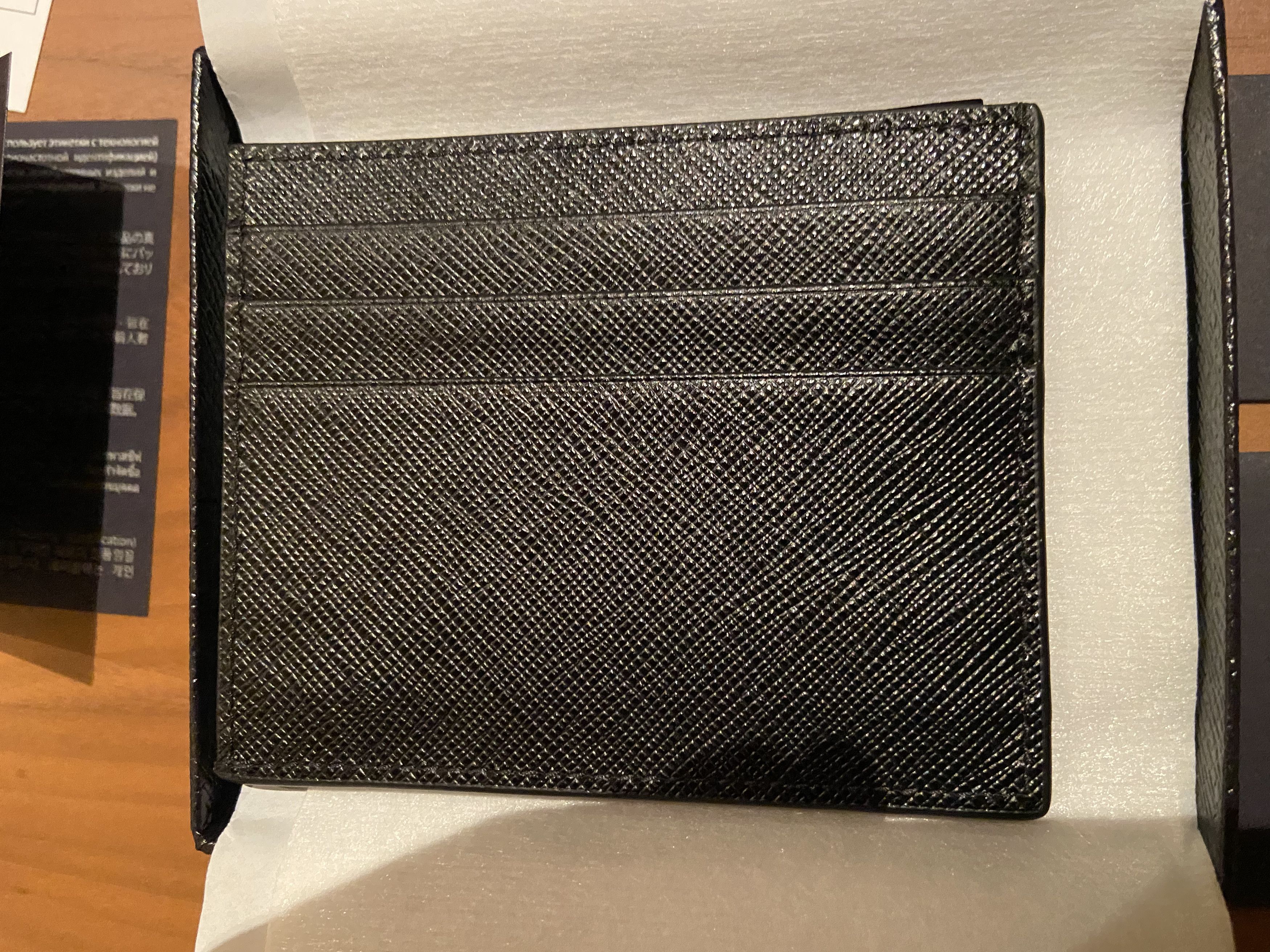 Prada Saffiano Leather Card Holder BNWT Size ONE SIZE - 7 Thumbnail