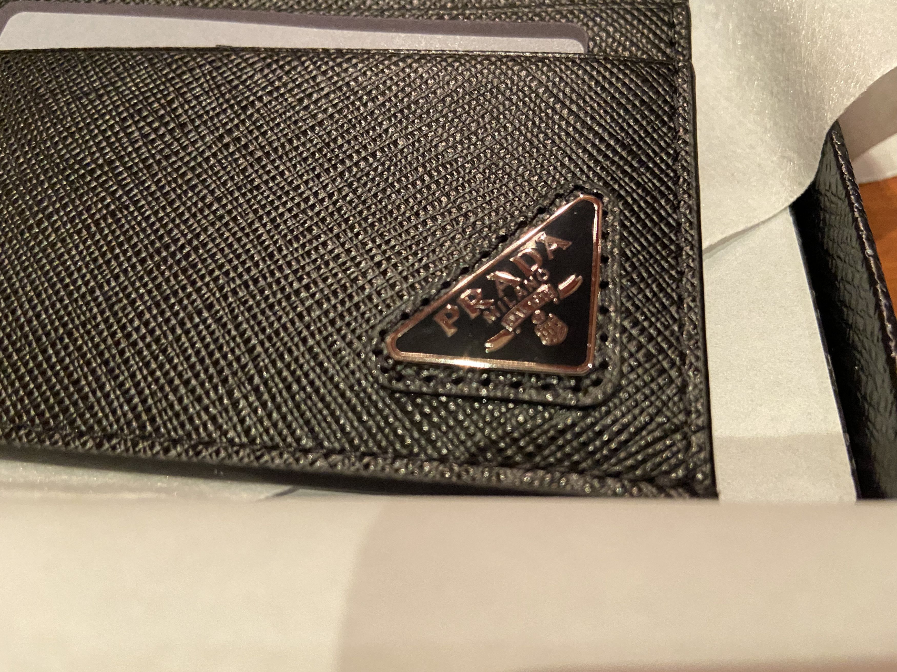 Prada Saffiano Leather Card Holder BNWT Size ONE SIZE - 8 Thumbnail