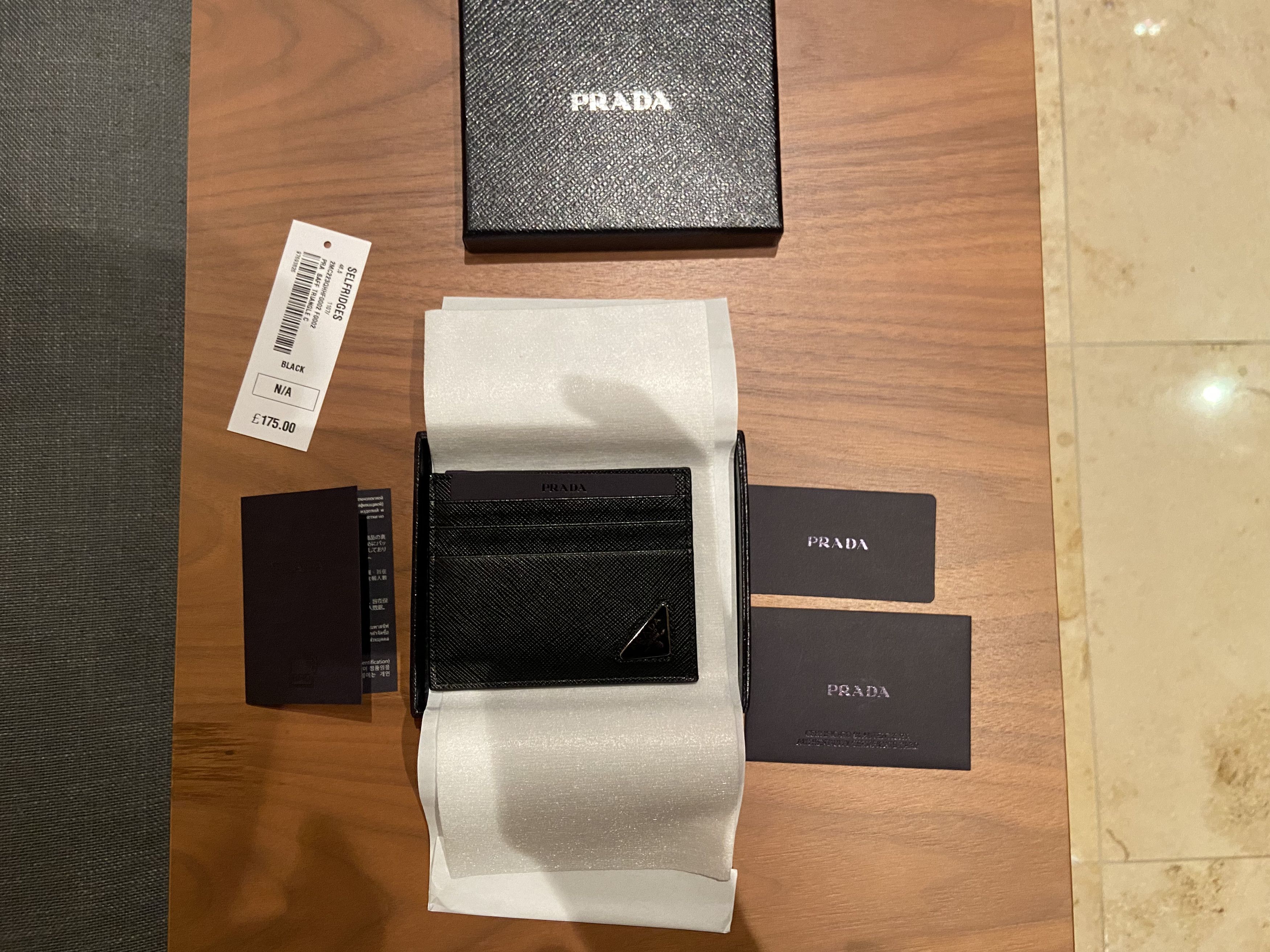 Prada Saffiano Leather Card Holder BNWT Size ONE SIZE - 5 Thumbnail
