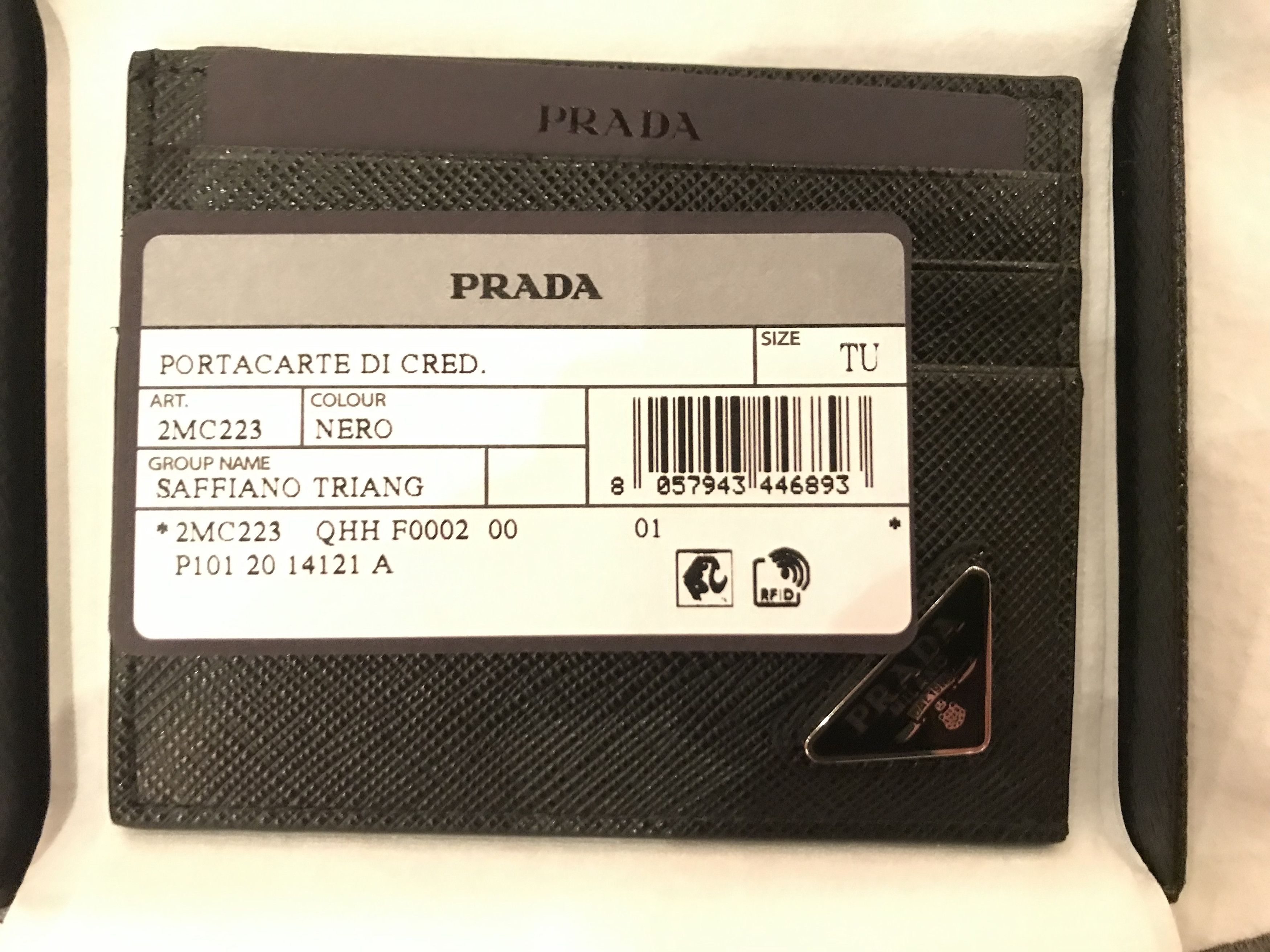 Prada Saffiano Leather Card Holder BNWT Size ONE SIZE - 17 Thumbnail