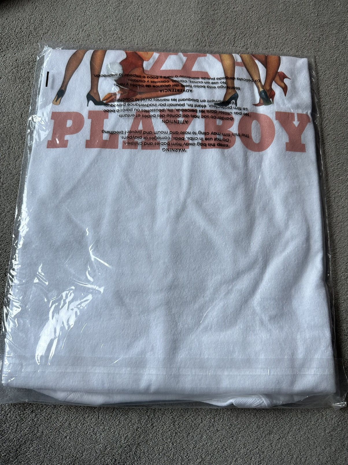 Drake × October's Very Own × Playboy *RARE* OVO x PLAYBOY BUNNY WHITE T-SHIRT TEE BRAND NEW Size US L / EU 52-54 / 3 - 2 Thumbnail