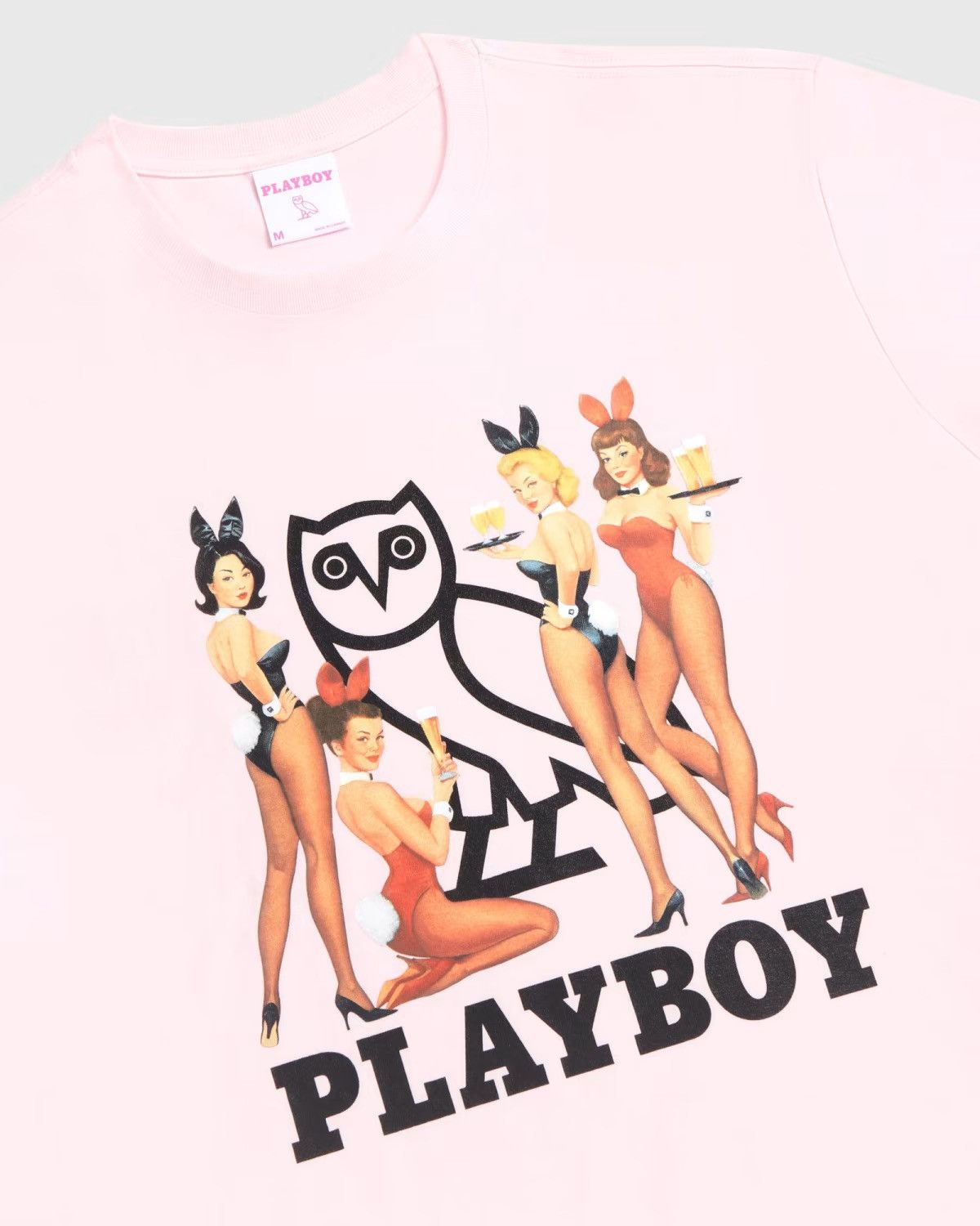 Drake × October's Very Own × Playboy *RARE* OVO x PLAYBOY BUNNY PINK T-SHIRT BRAND NEW with tags Size US L / EU 52-54 / 3 - 8 Thumbnail