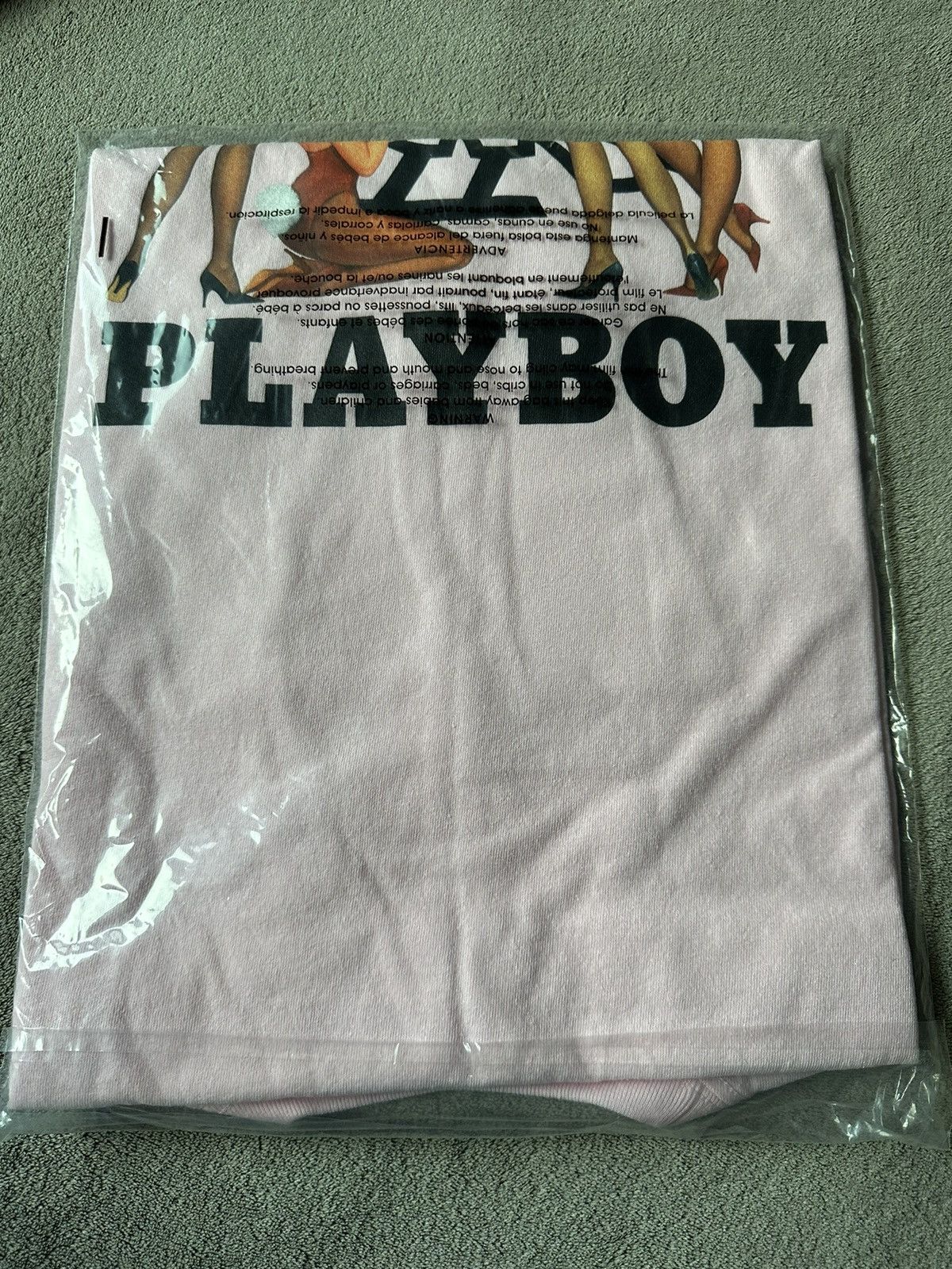 Drake × October's Very Own × Playboy *RARE* OVO x PLAYBOY BUNNY PINK T-SHIRT BRAND NEW with tags Size US L / EU 52-54 / 3 - 2 Thumbnail