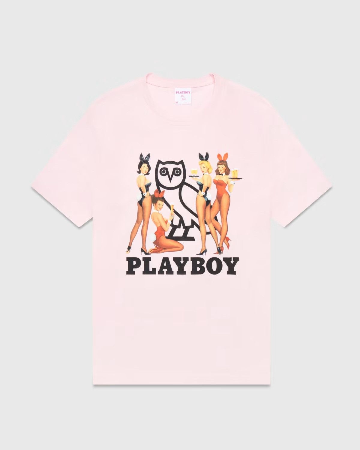 Drake × October's Very Own × Playboy *RARE* OVO x PLAYBOY BUNNY PINK T-SHIRT BRAND NEW with tags Size US L / EU 52-54 / 3 - 3 Thumbnail