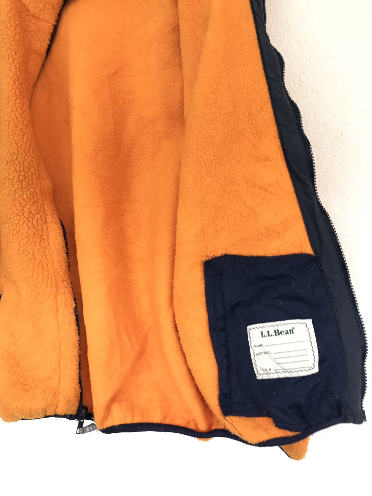 L.L. Bean × Vintage Vintage 90’s L.L Bean Orange Fleece Jacket Size US XL / EU 56 / 4 - 6 Thumbnail