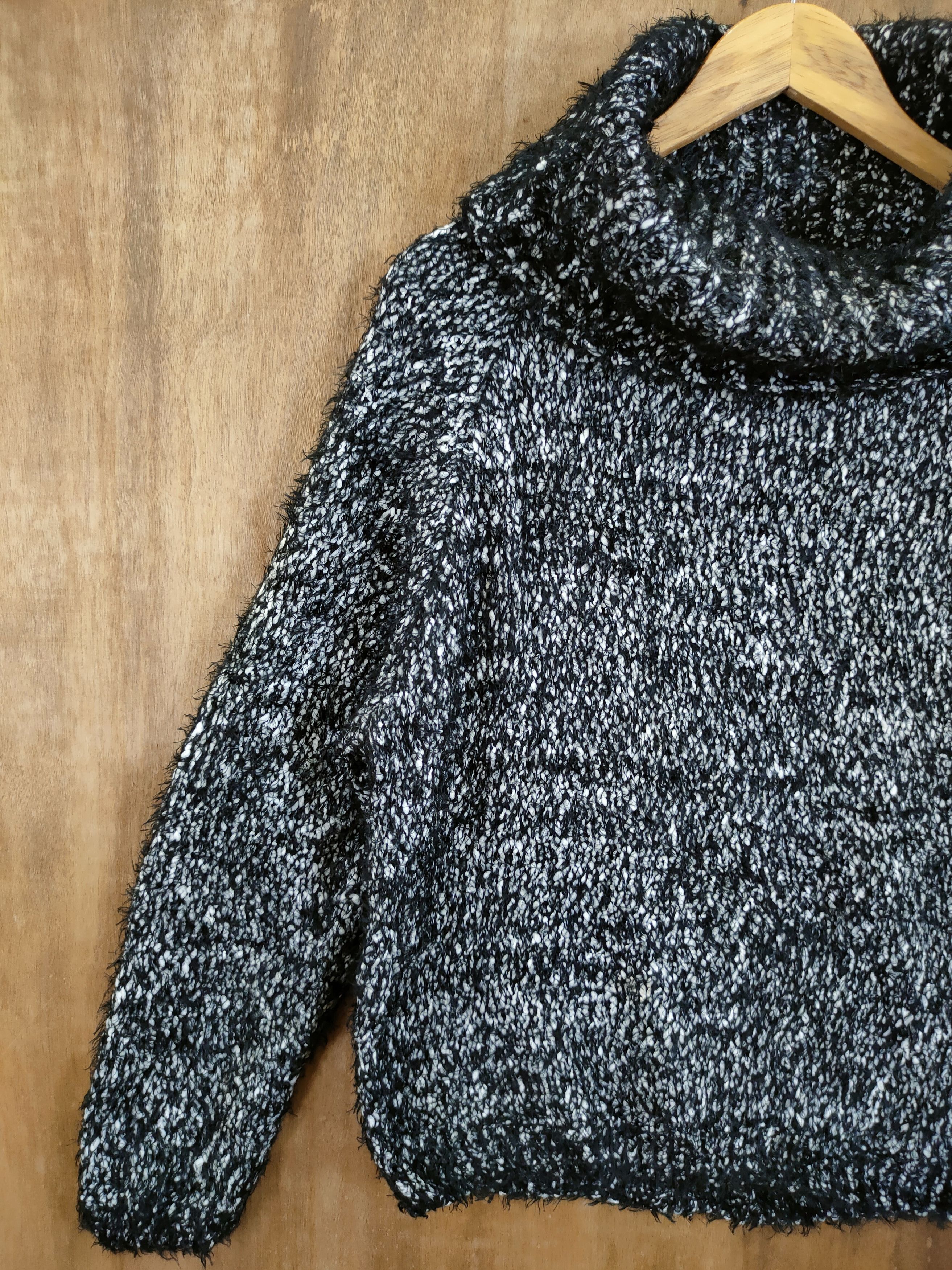Aran Isles Knitwear D Lepsim cable mohair shag shaggy fur knitwear #46-998 Size US M / EU 48-50 / 2 - 2 Thumbnail