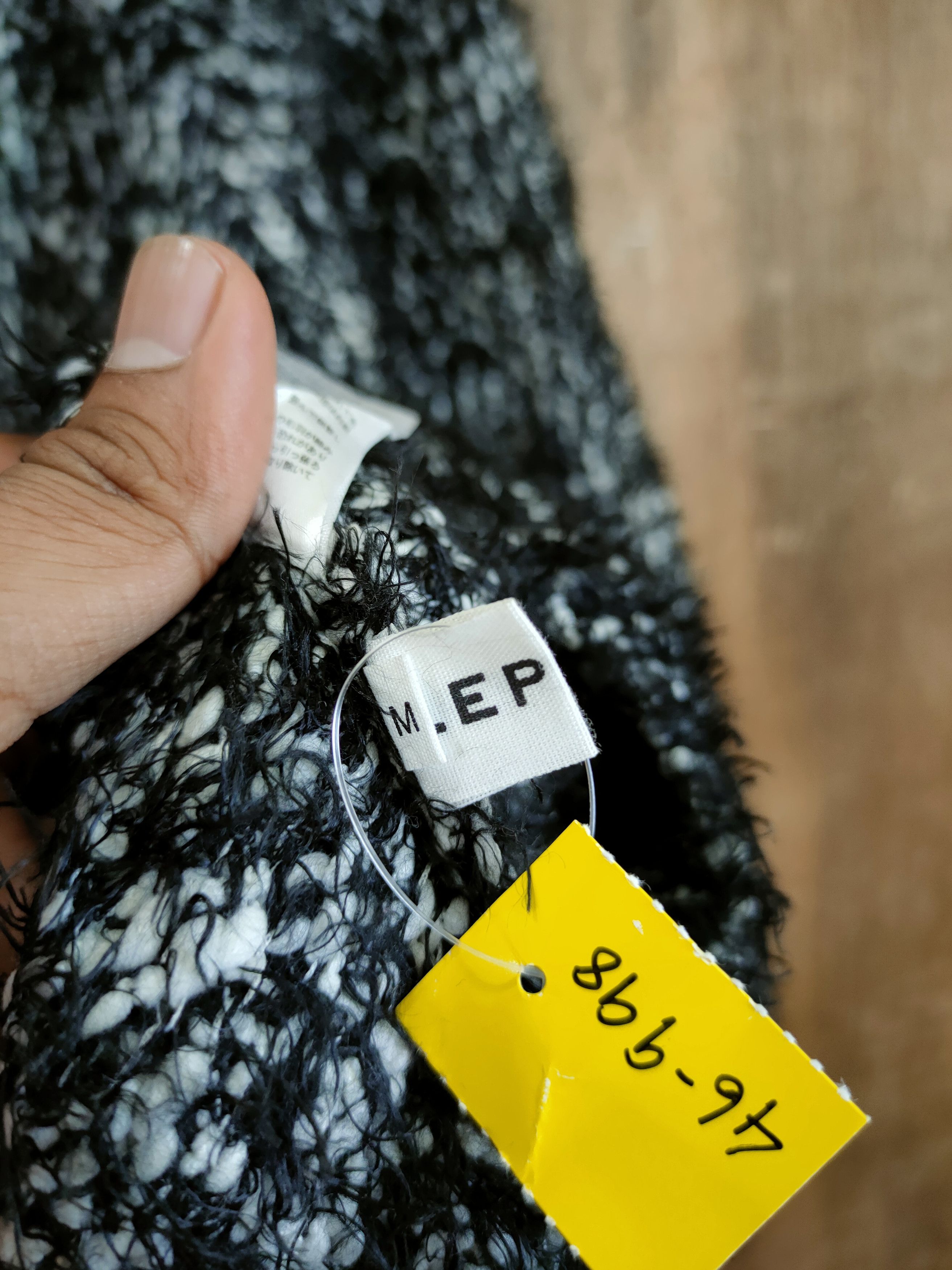 Aran Isles Knitwear D Lepsim cable mohair shag shaggy fur knitwear #46-998 Size US M / EU 48-50 / 2 - 8 Thumbnail