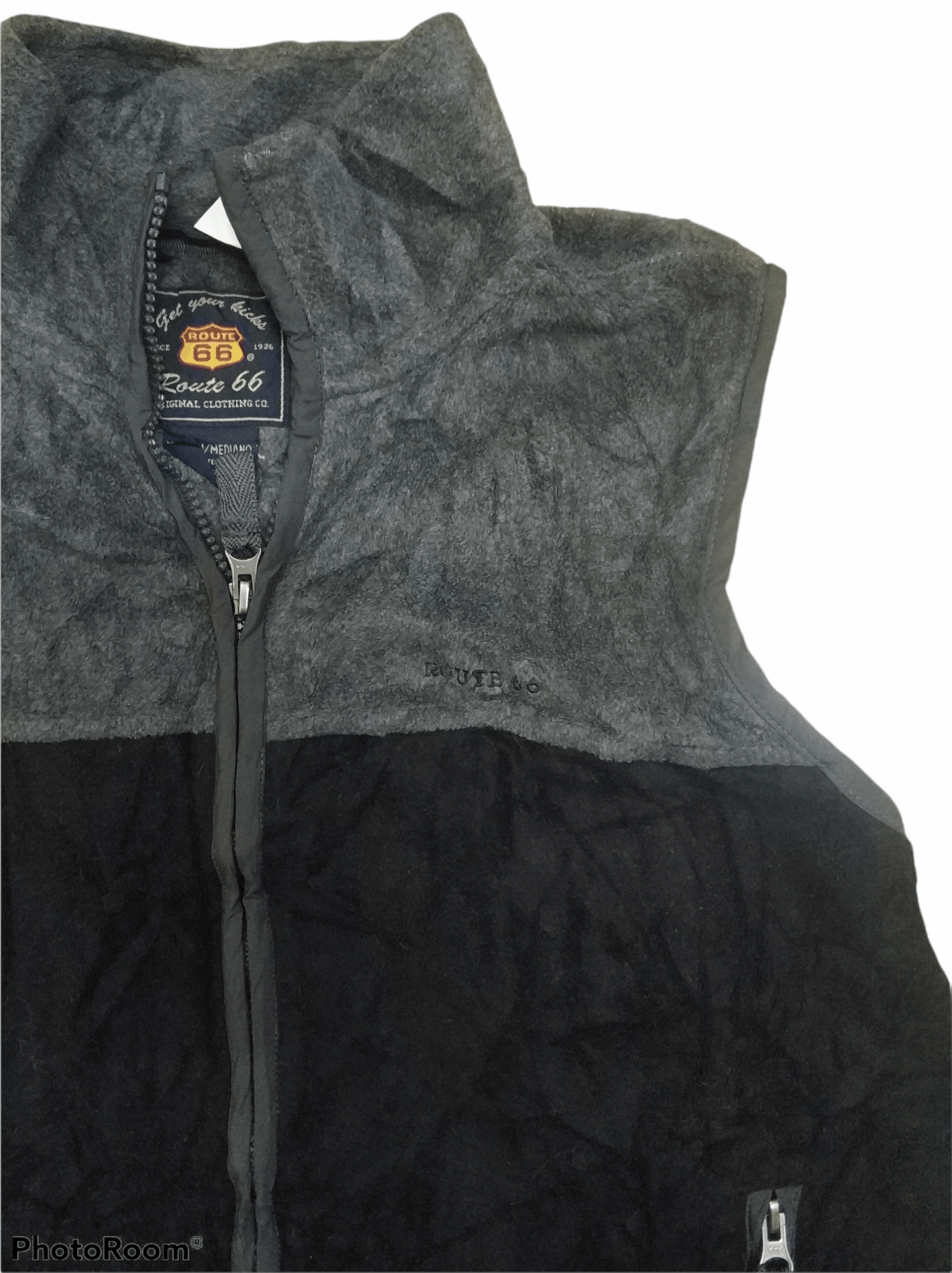 Route 66 🔥Vintage Route 66 Two Tone Fleece Zipper Vest Size US S / EU 44-46 / 1 - 3 Thumbnail