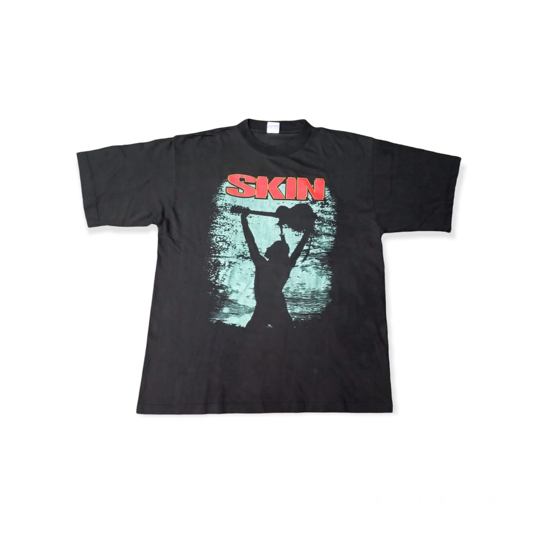 image of Vintage Skin Uk Tour Band Tees in Black, Men's (Size XL)