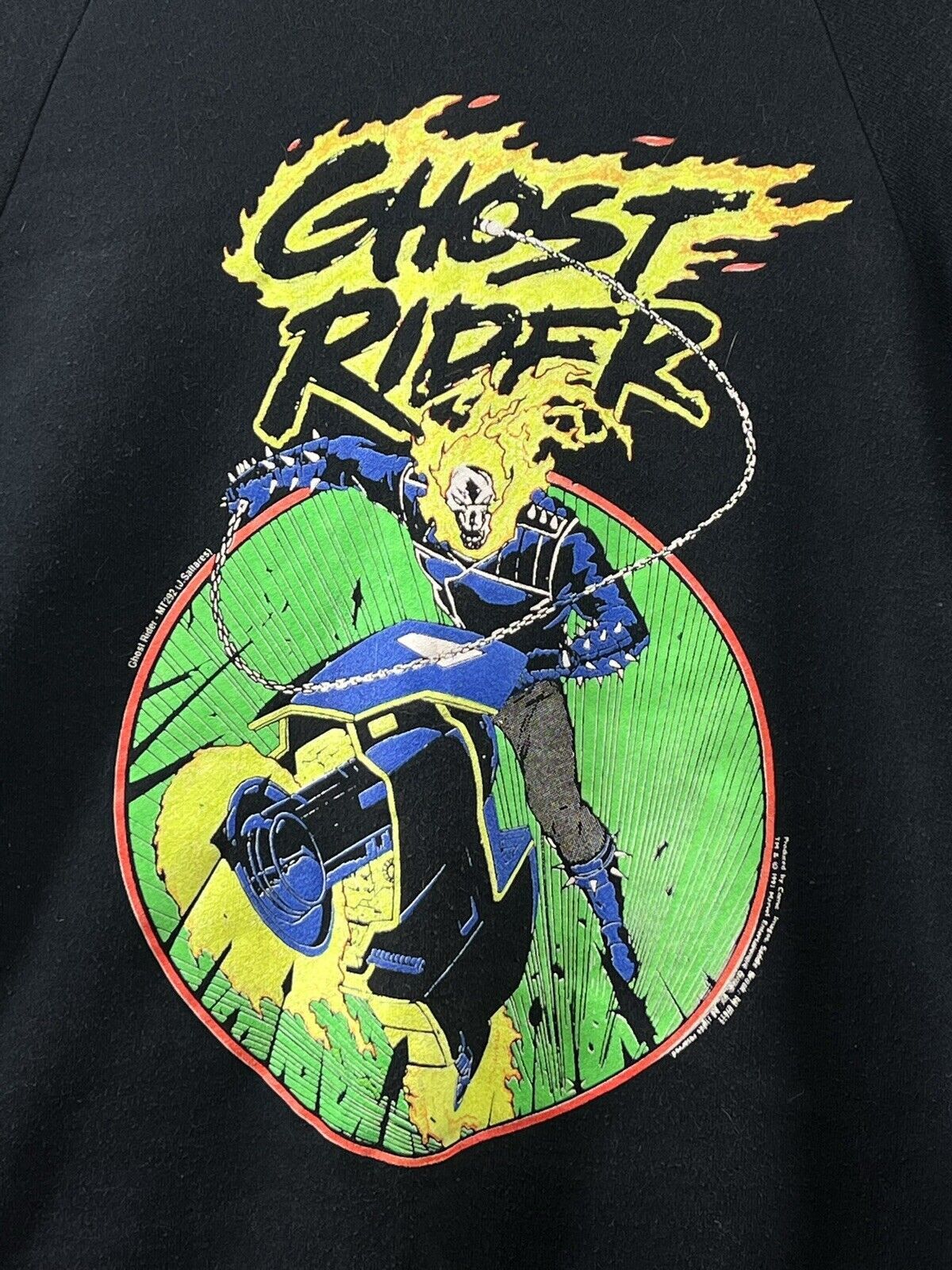 Fruit Of The Loom Fruit Of The Loom Marvel Comic Images 1991 Ghost Rider Black Size US L / EU 52-54 / 3 - 5 Thumbnail