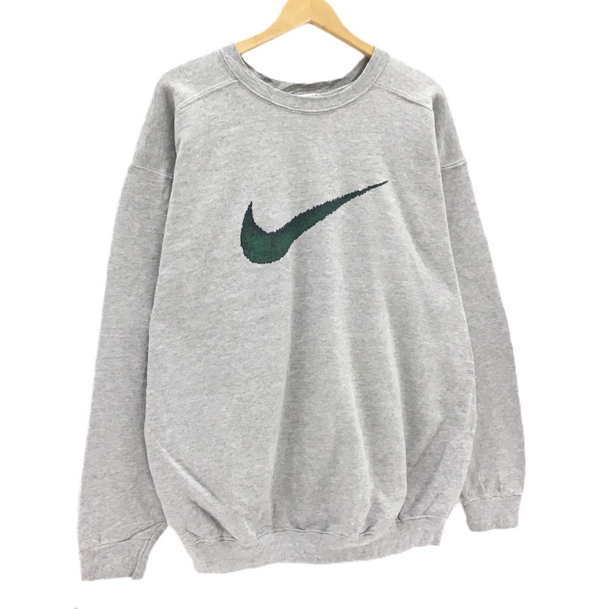Nike Vintage 90s Nike Swoosh Crewneck Sweatshirt Big Logo Size US L / EU 52-54 / 3 - 2 Thumbnail