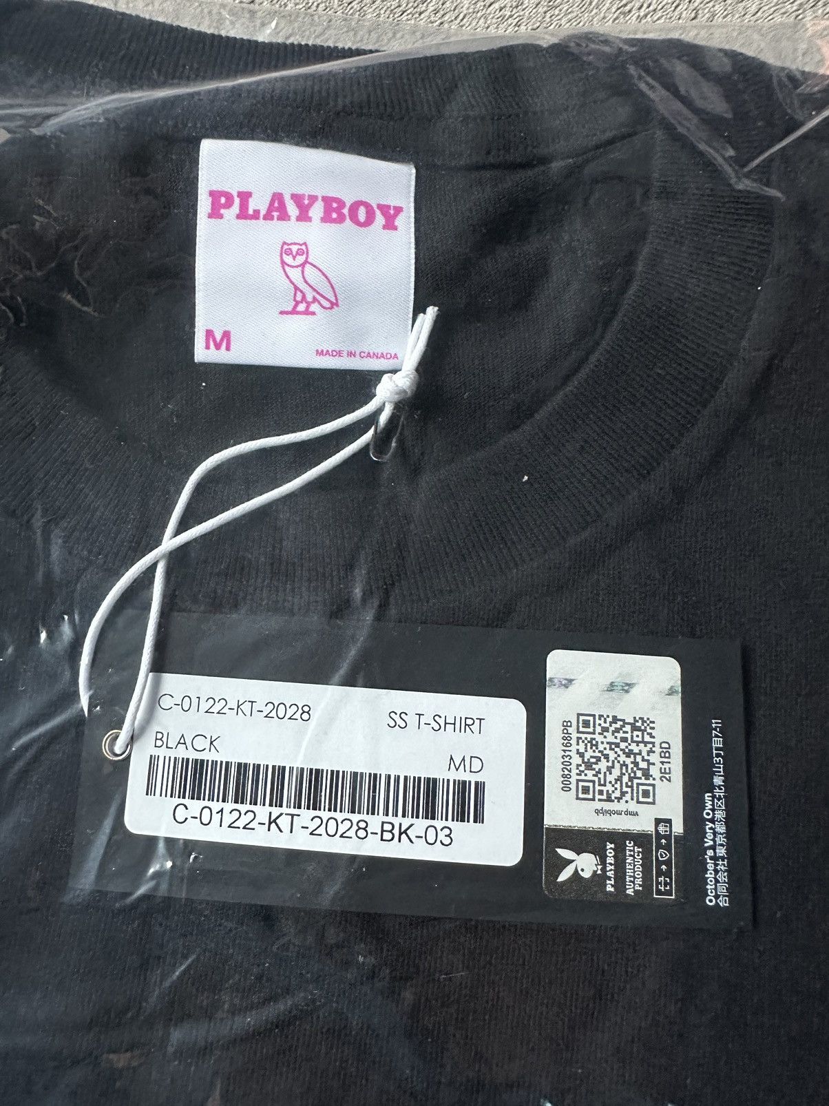 Drake × October's Very Own × Playboy *RARE* OVO x PLAYBOY BUNNY BLACK T-SHIRT TEE BRAND NEW Size US M / EU 48-50 / 2 - 6 Thumbnail