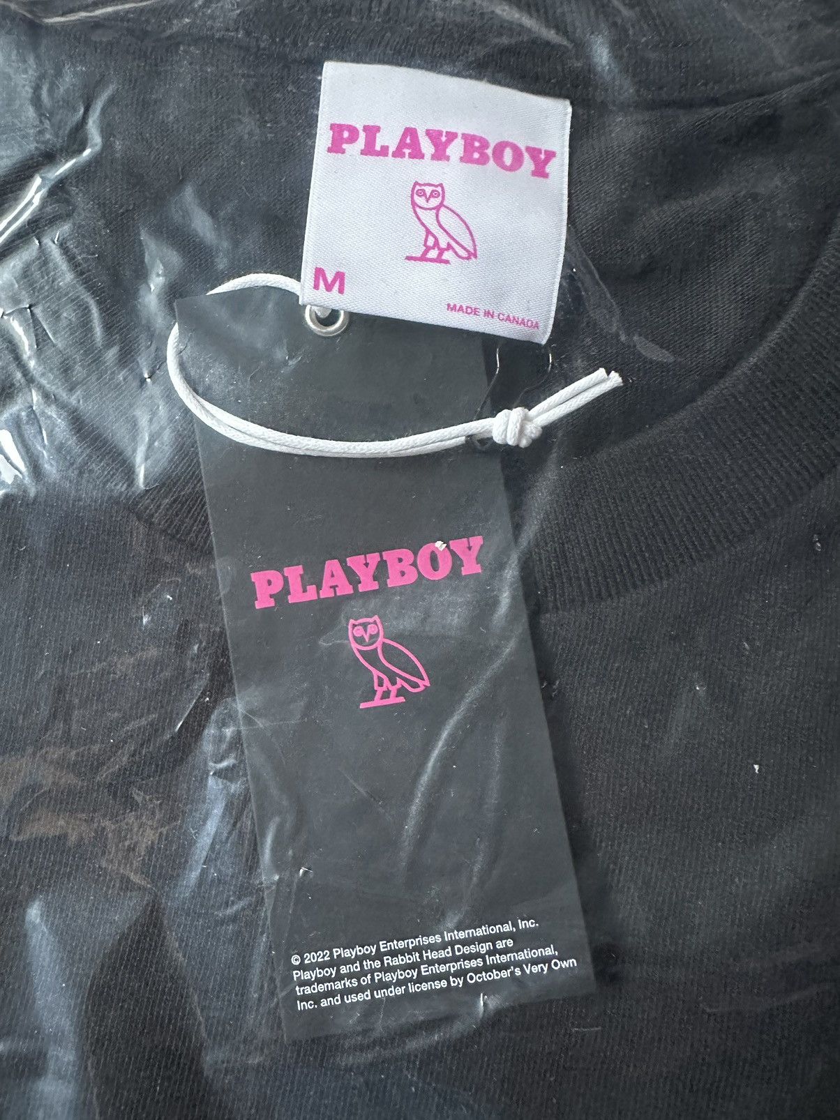 Drake × October's Very Own × Playboy *RARE* OVO x PLAYBOY BUNNY BLACK T-SHIRT TEE BRAND NEW Size US M / EU 48-50 / 2 - 5 Thumbnail